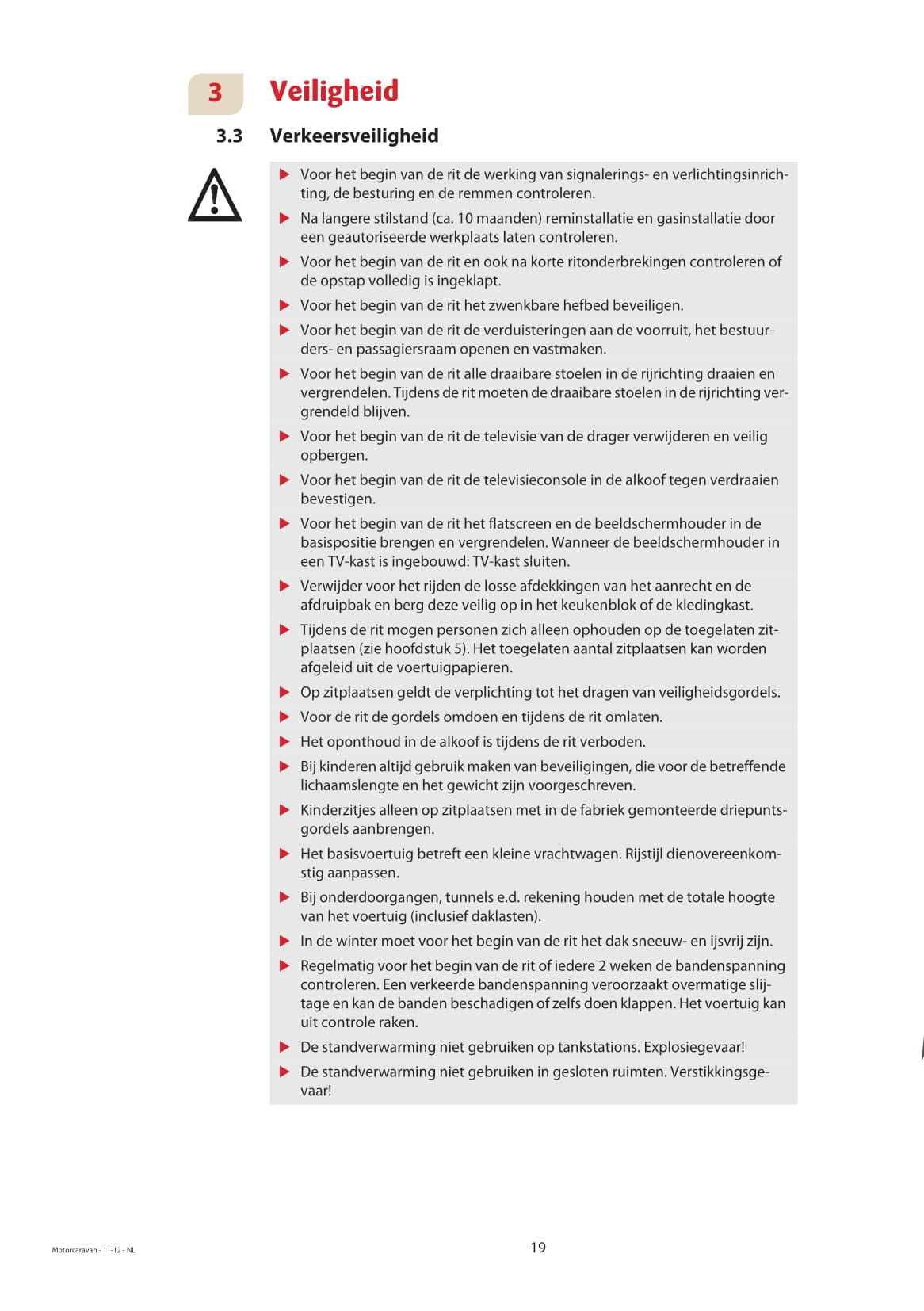 2013 Dethleffs Advantage Owner's Manual | Dutch