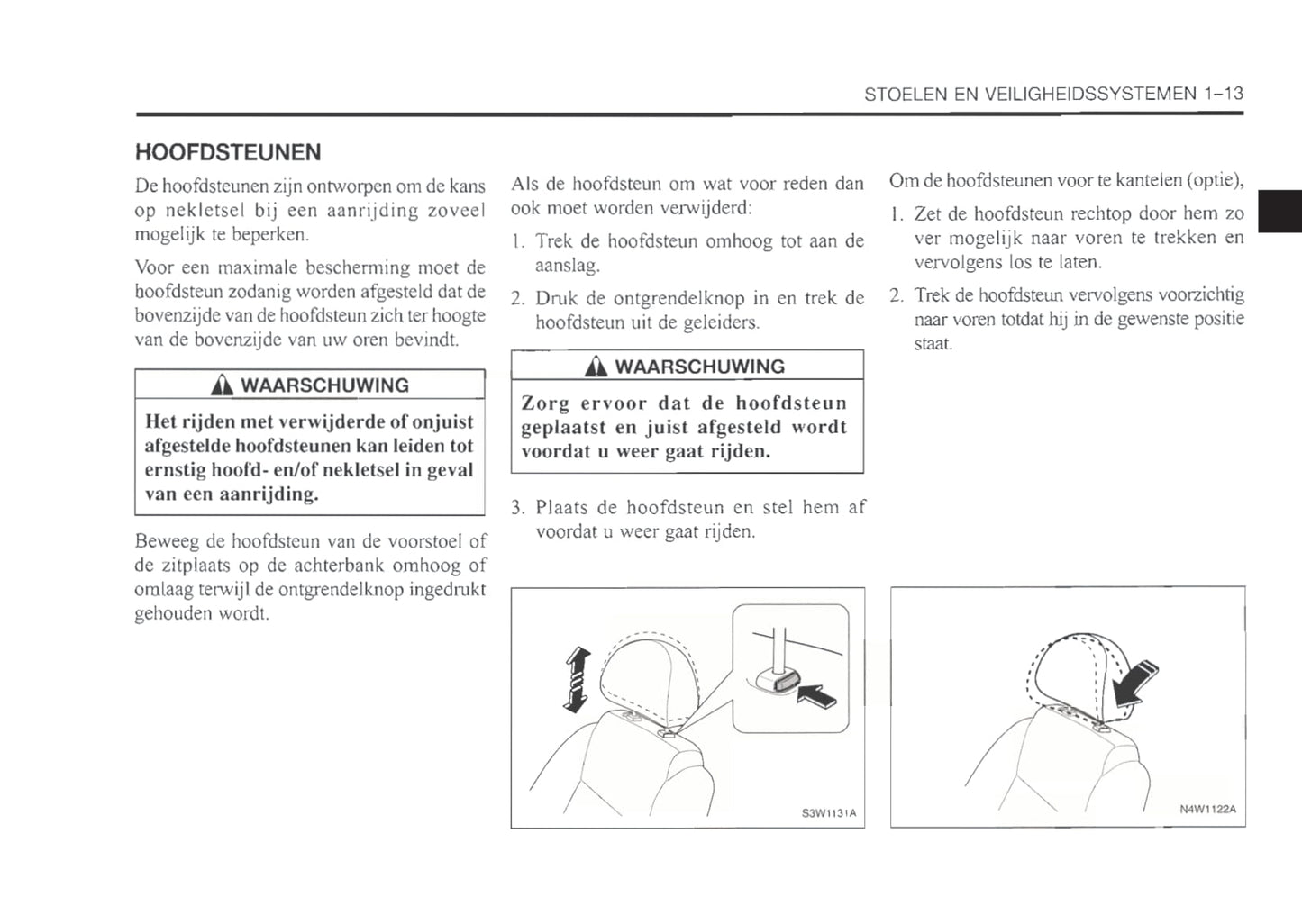 1999-2003 Daewoo Nubira Gebruikershandleiding | Nederlands