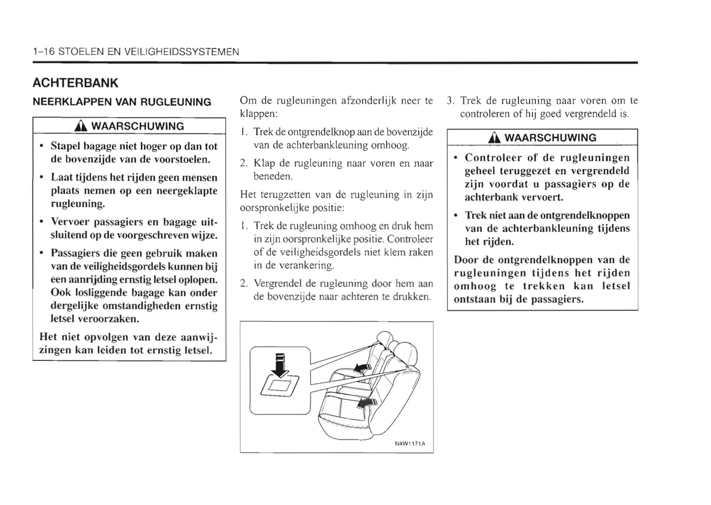 1999-2003 Daewoo Nubira Gebruikershandleiding | Nederlands