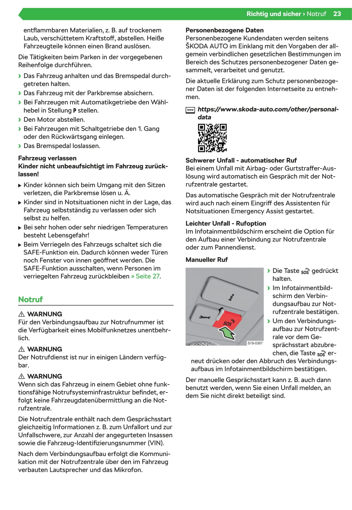 2020-2021 Skoda Karoq Owner's Manual | German