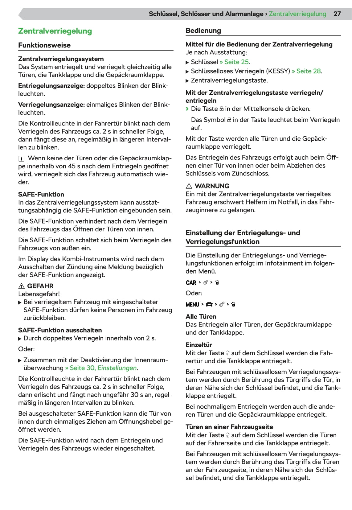 2020-2021 Skoda Karoq Owner's Manual | German