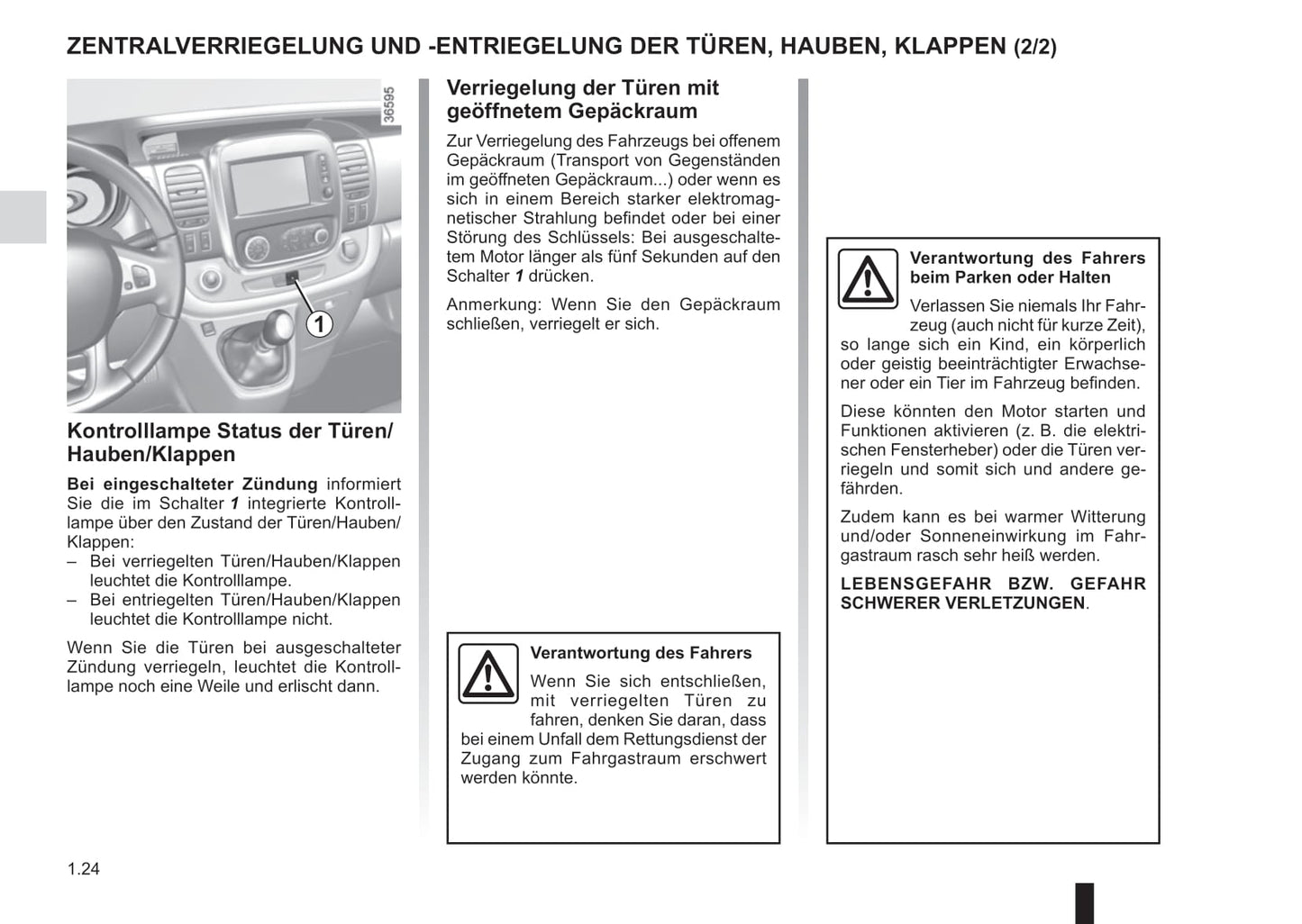 2016-2017 Renault Trafic Gebruikershandleiding | Duits