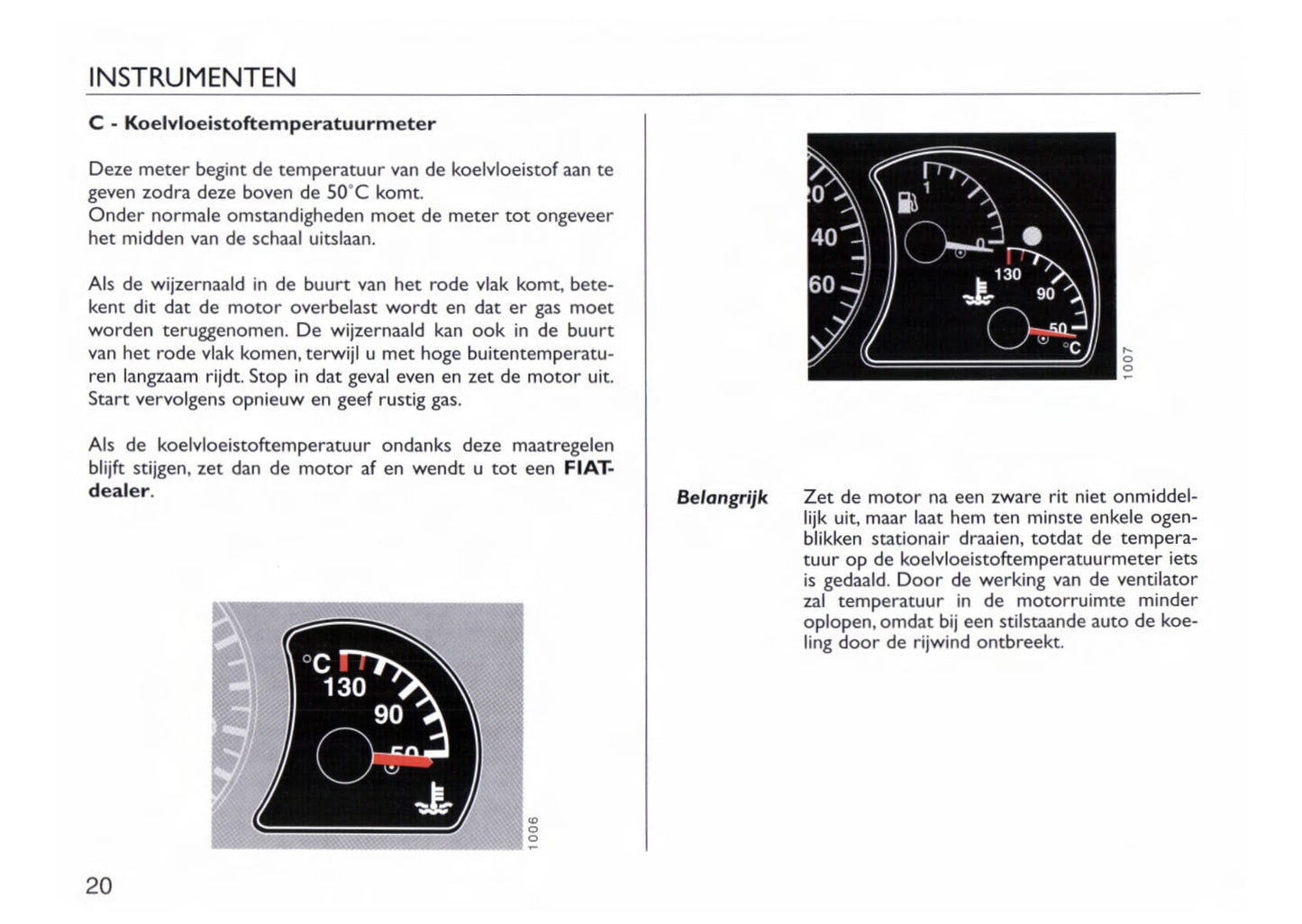 1997-1998 Fiat Cinquecento Gebruikershandleiding | Nederlands