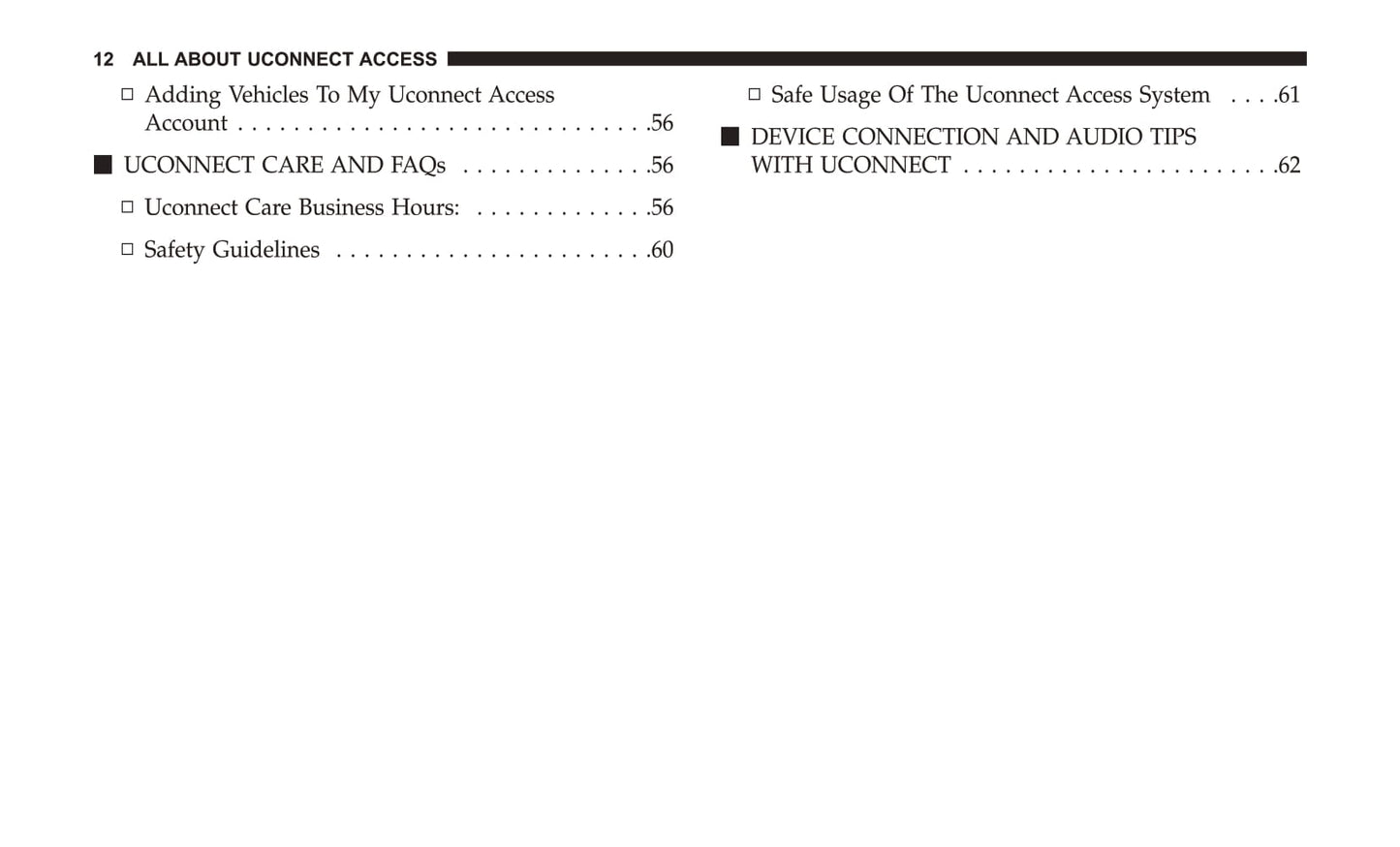 Uconnect 8.4 / 8.4 Nav Supplement Owner's Manual