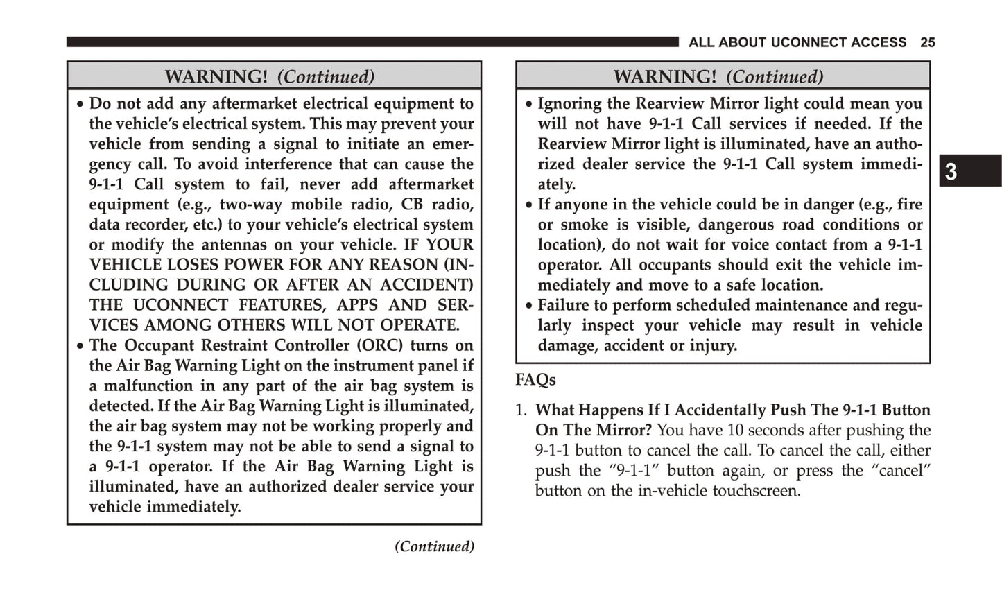 Uconnect 8.4 / 8.4 Nav Supplement Owner's Manual
