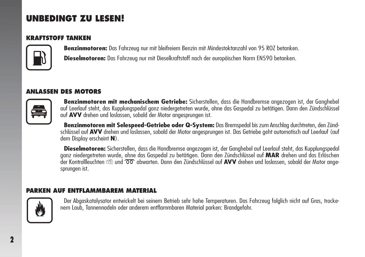 2007 Alfa Romeo 156 Owner's Manual | German