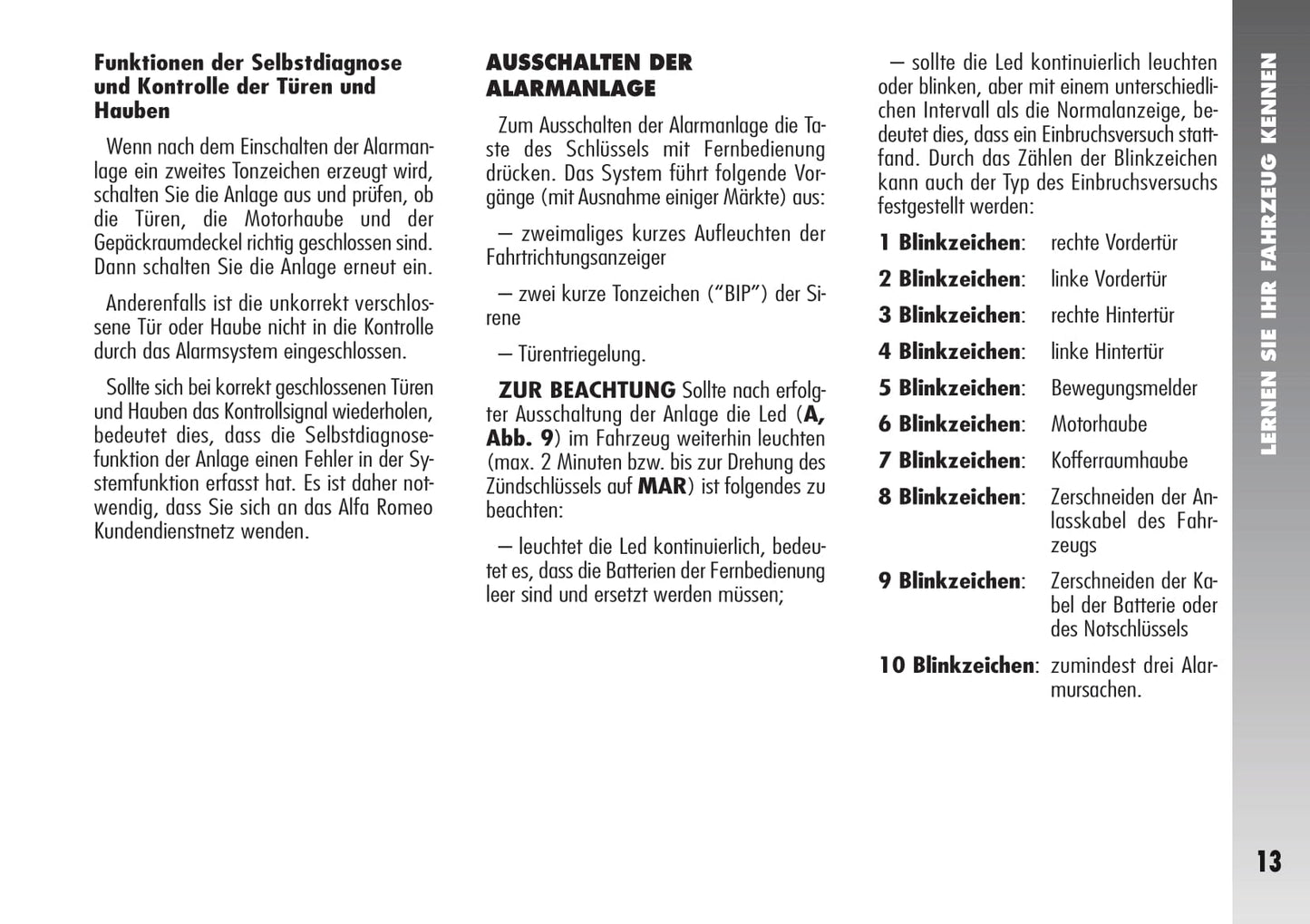 2007 Alfa Romeo 156 Owner's Manual | German