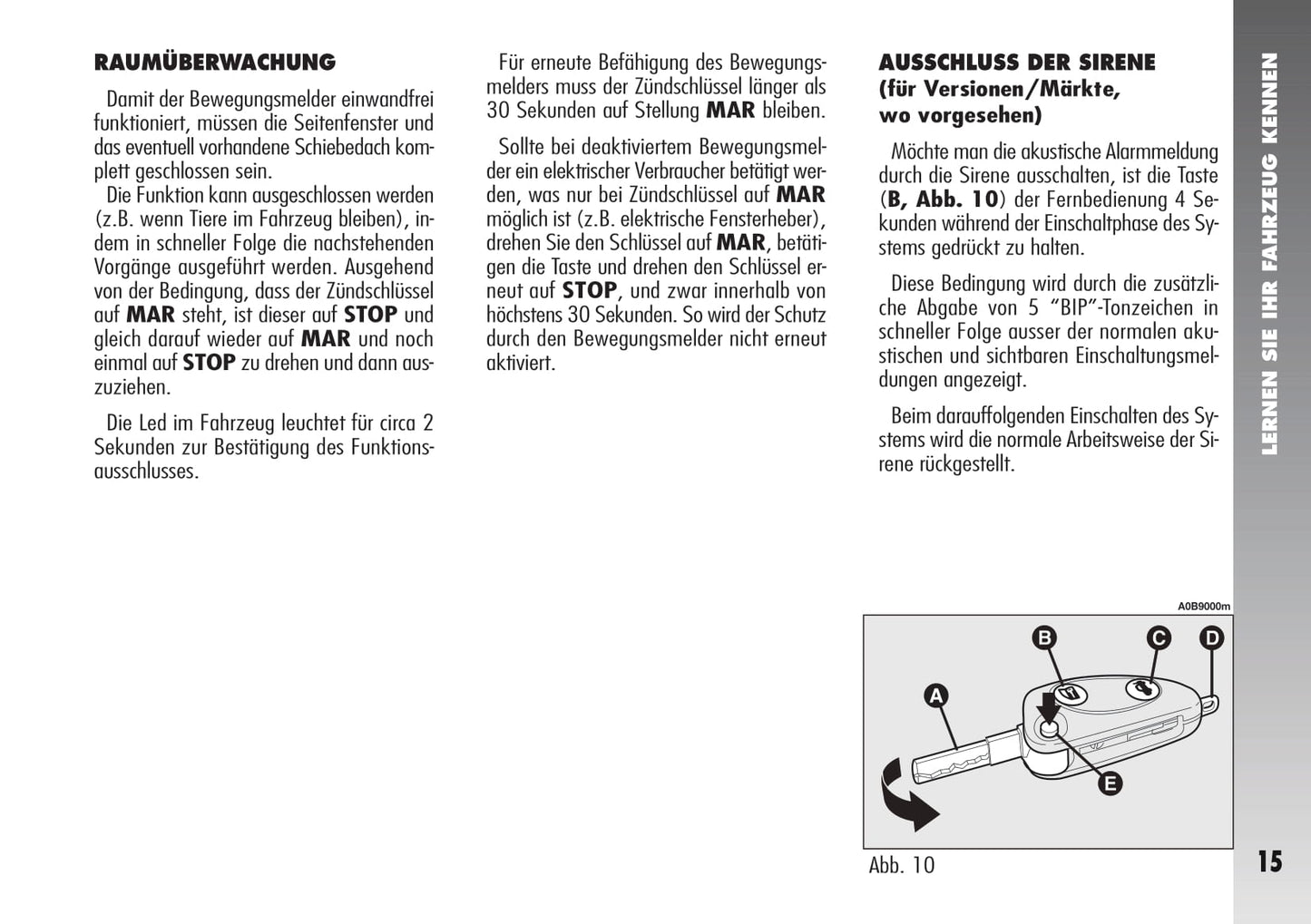 2007 Alfa Romeo 156 Owner's Manual | German