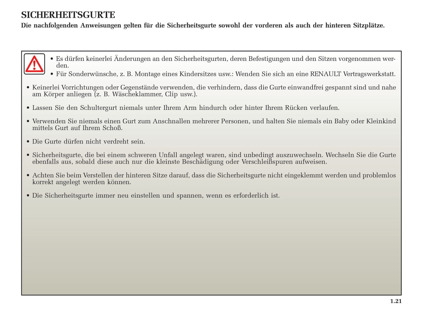 2002-2003 Renault Avantime Bedienungsanleitung | Deutsch