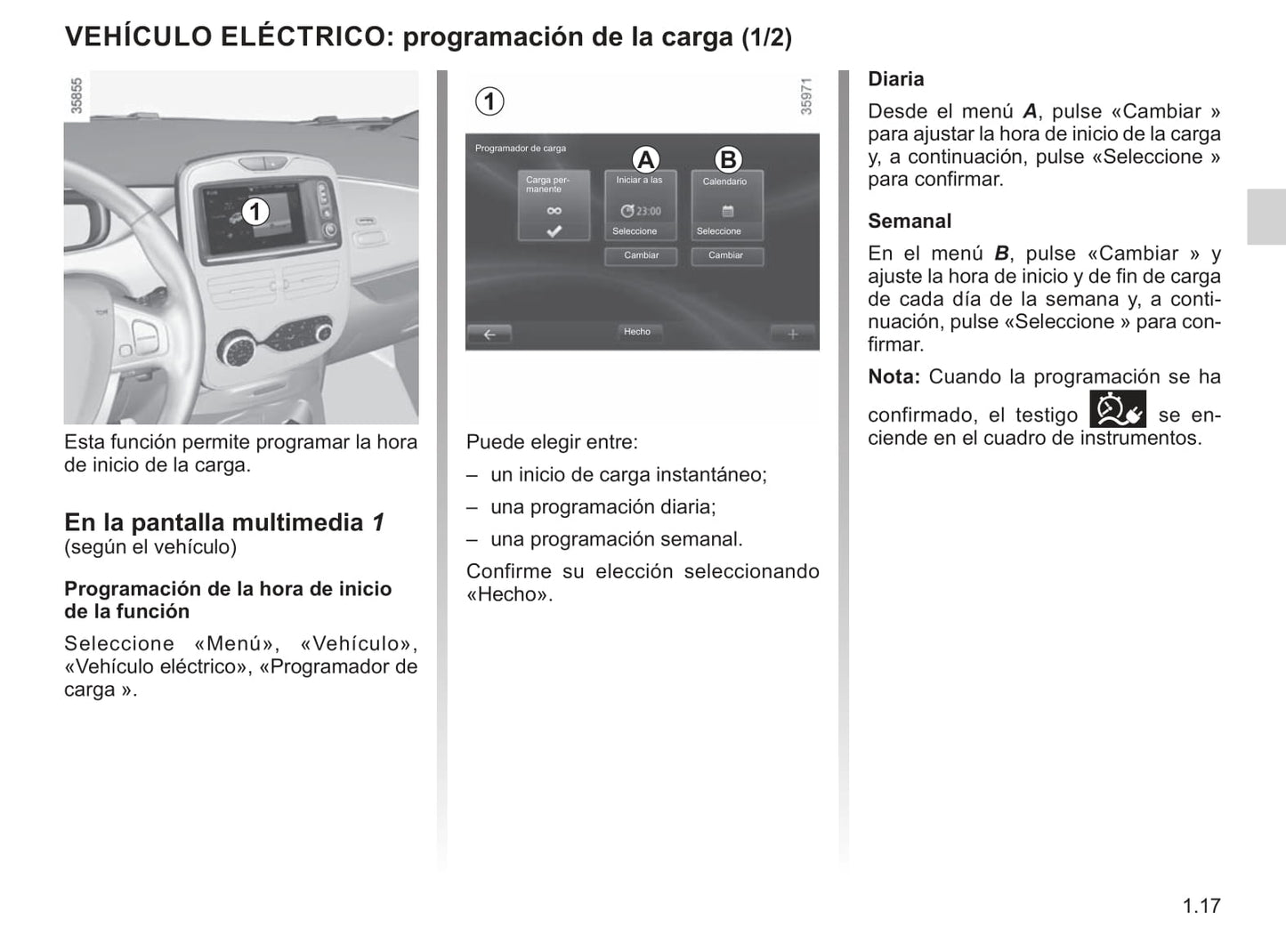 2018-2019 Renault Zoe Gebruikershandleiding | Spaans