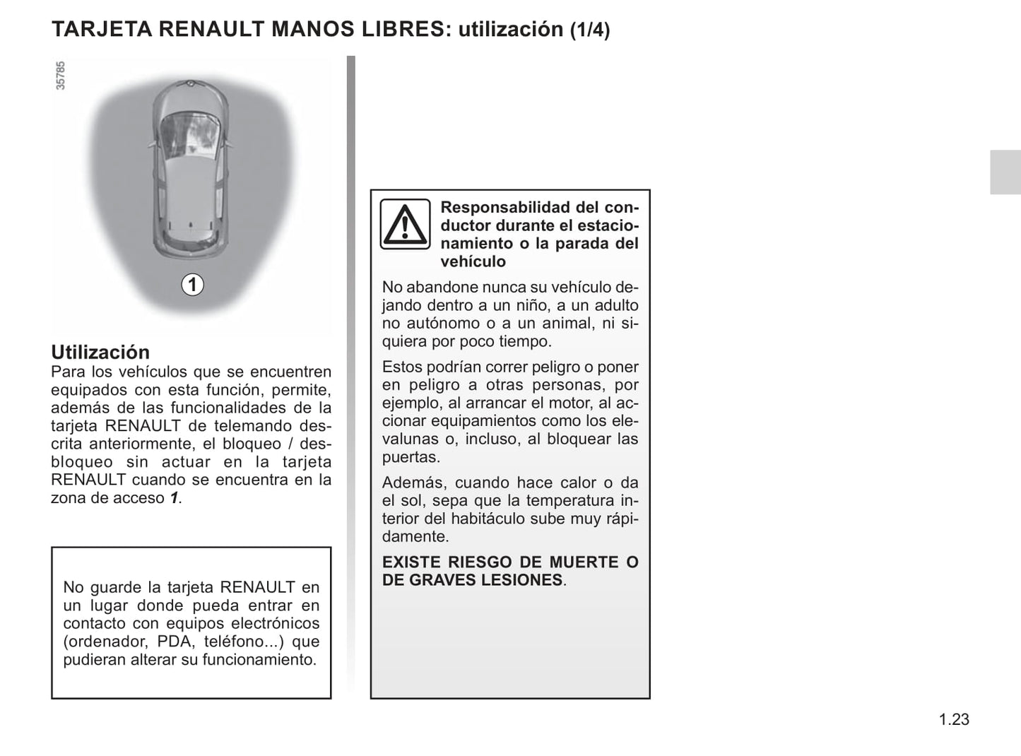 2018-2019 Renault Zoe Gebruikershandleiding | Spaans
