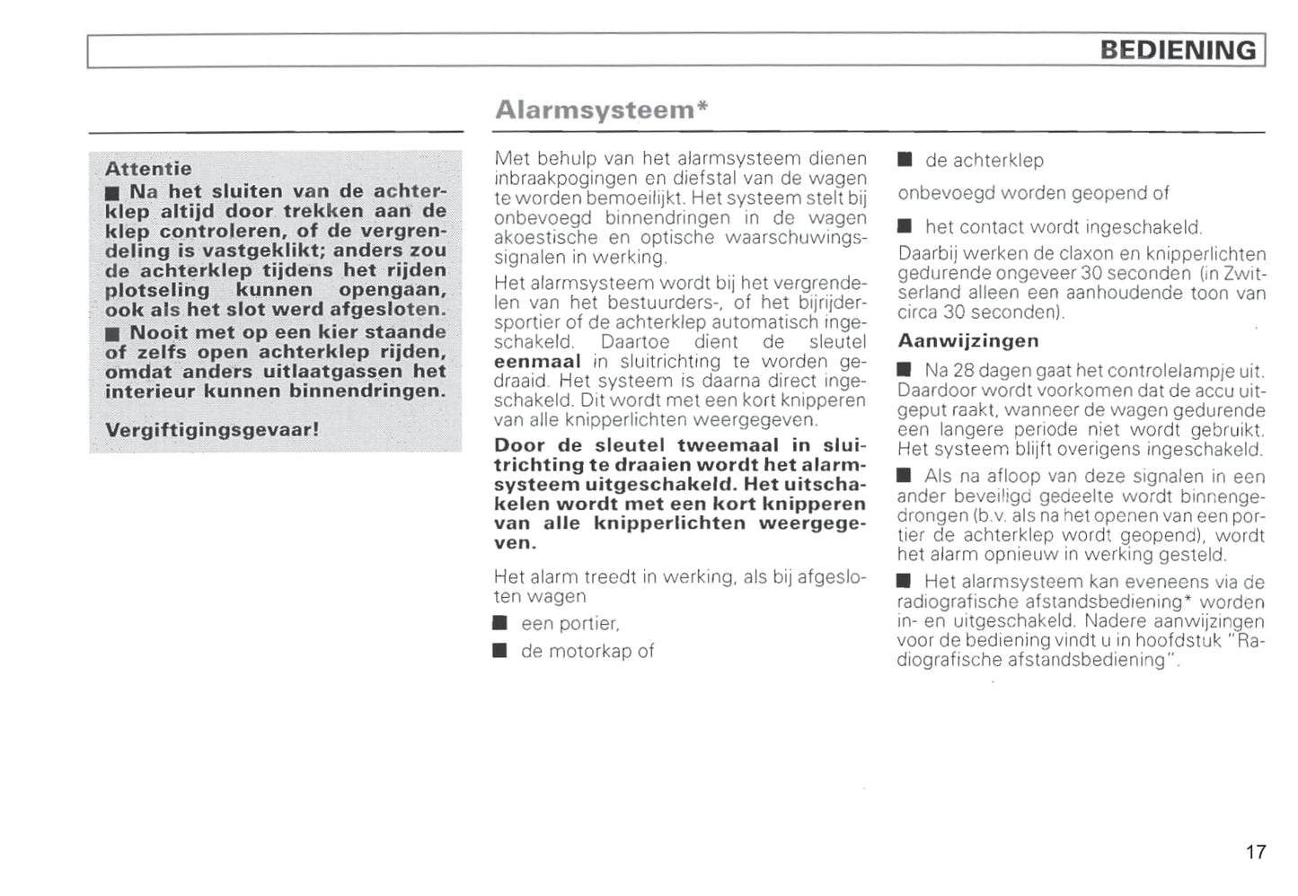 1996-2000 Volkswagen Passat Owner's Manual | Dutch