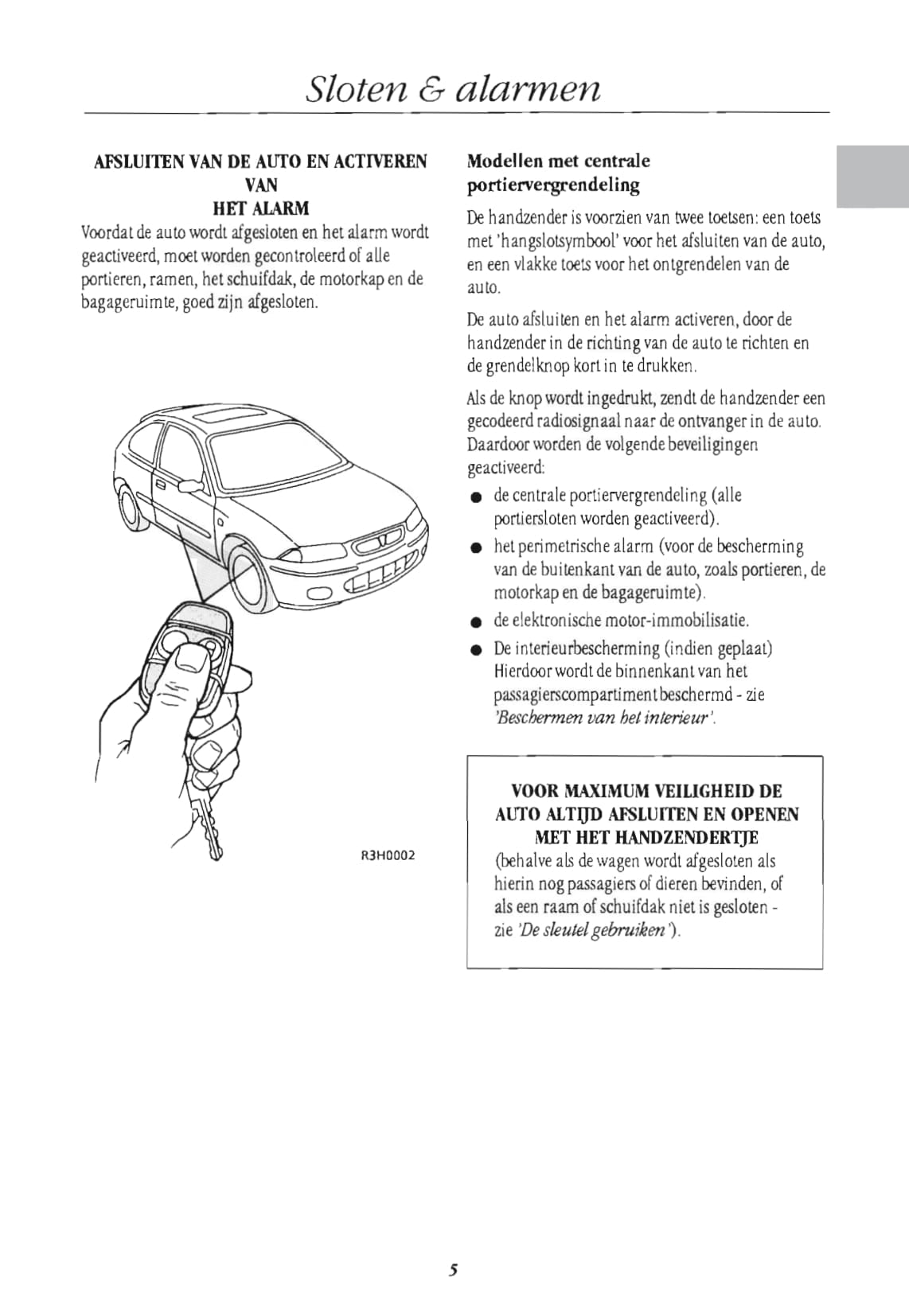 1996-1999 Rover 200 Serie Manuel du propriétaire | Néerlandais
