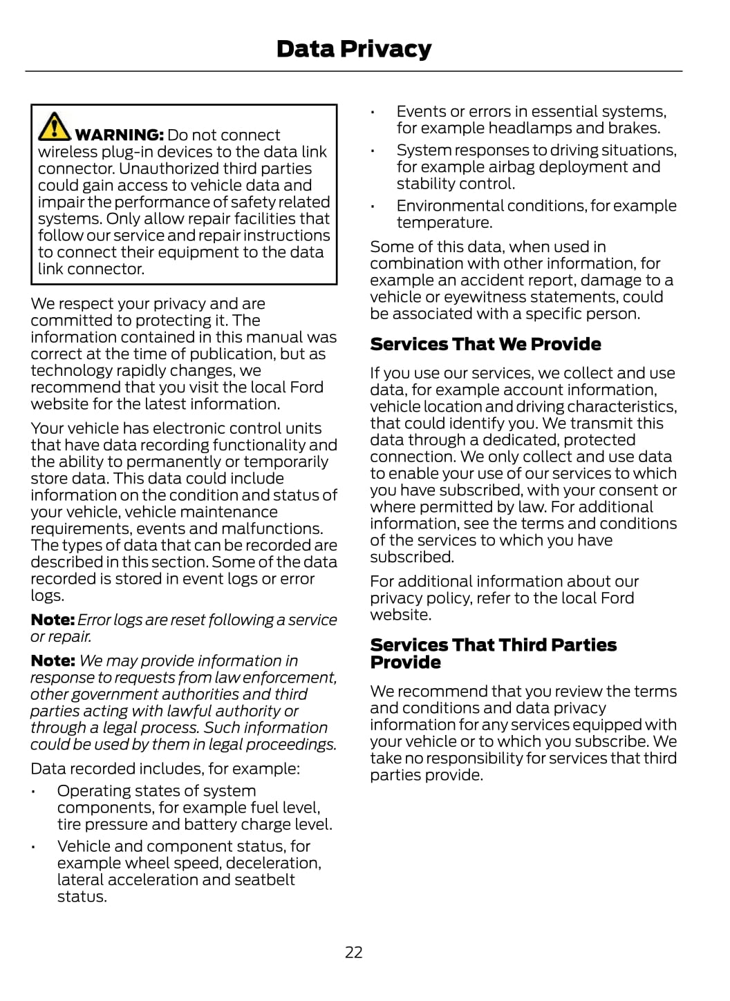 2021 Ford Bronco Owner's Manual | English