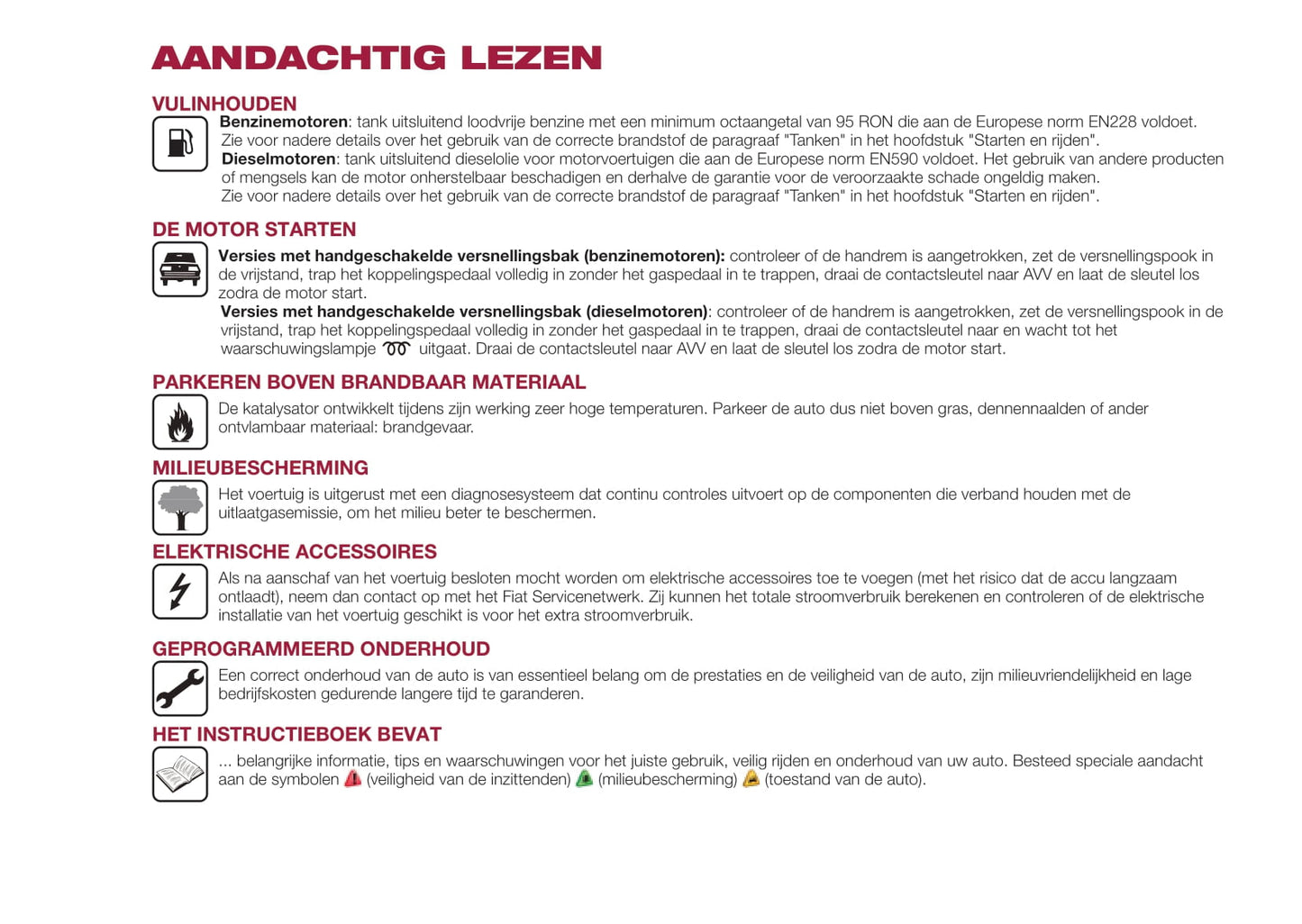 2016-2017 Fiat Tipo 5 Doors Gebruikershandleiding | Nederlands