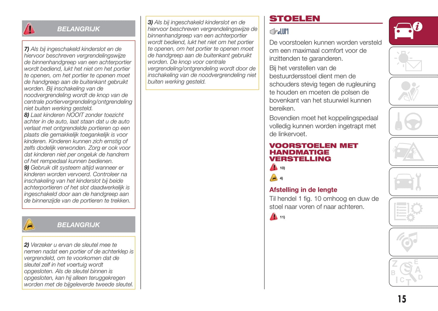 2016-2017 Fiat Tipo 5 Doors Gebruikershandleiding | Nederlands