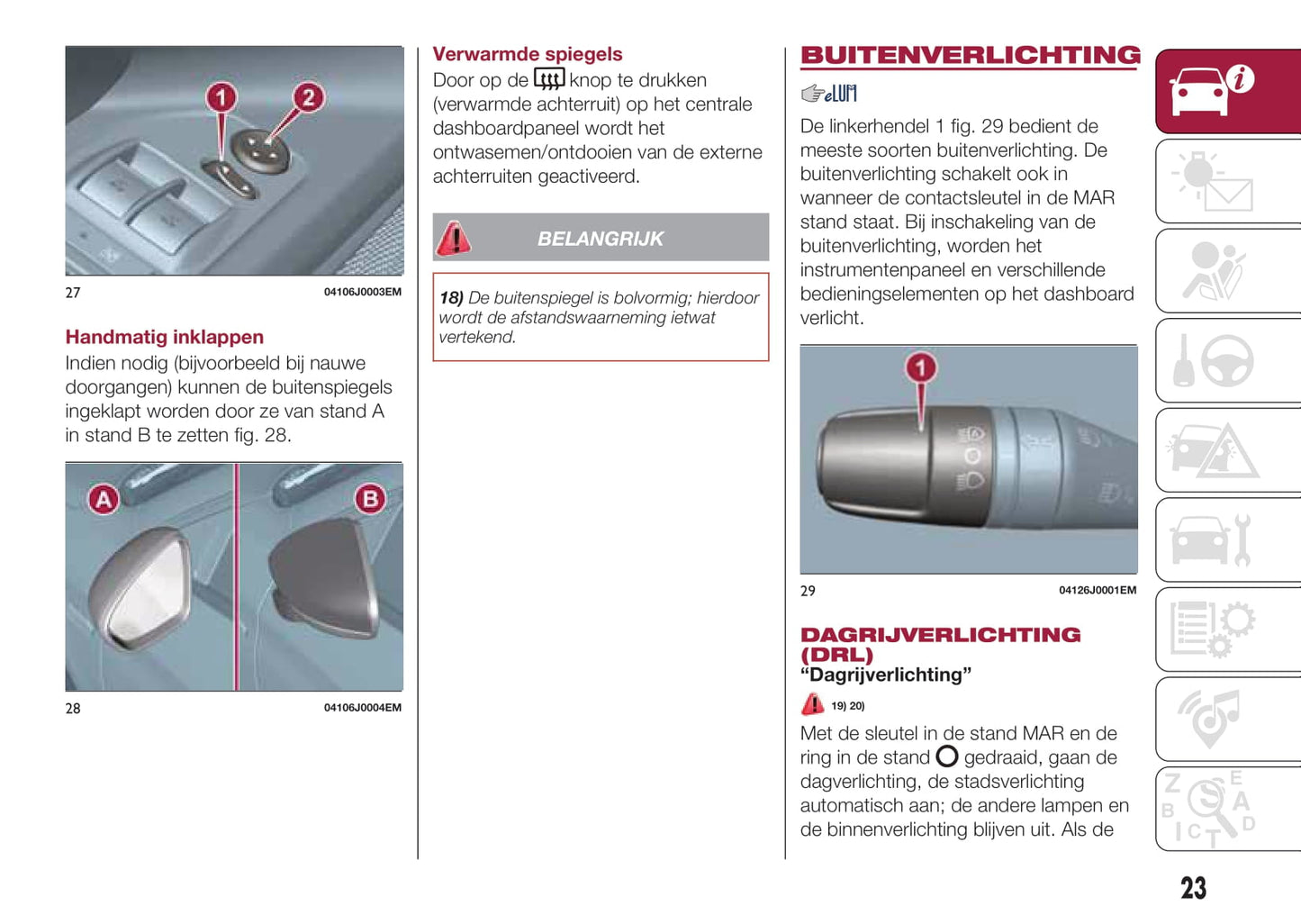 2016-2017 Fiat Tipo 5 Doors Gebruikershandleiding | Nederlands