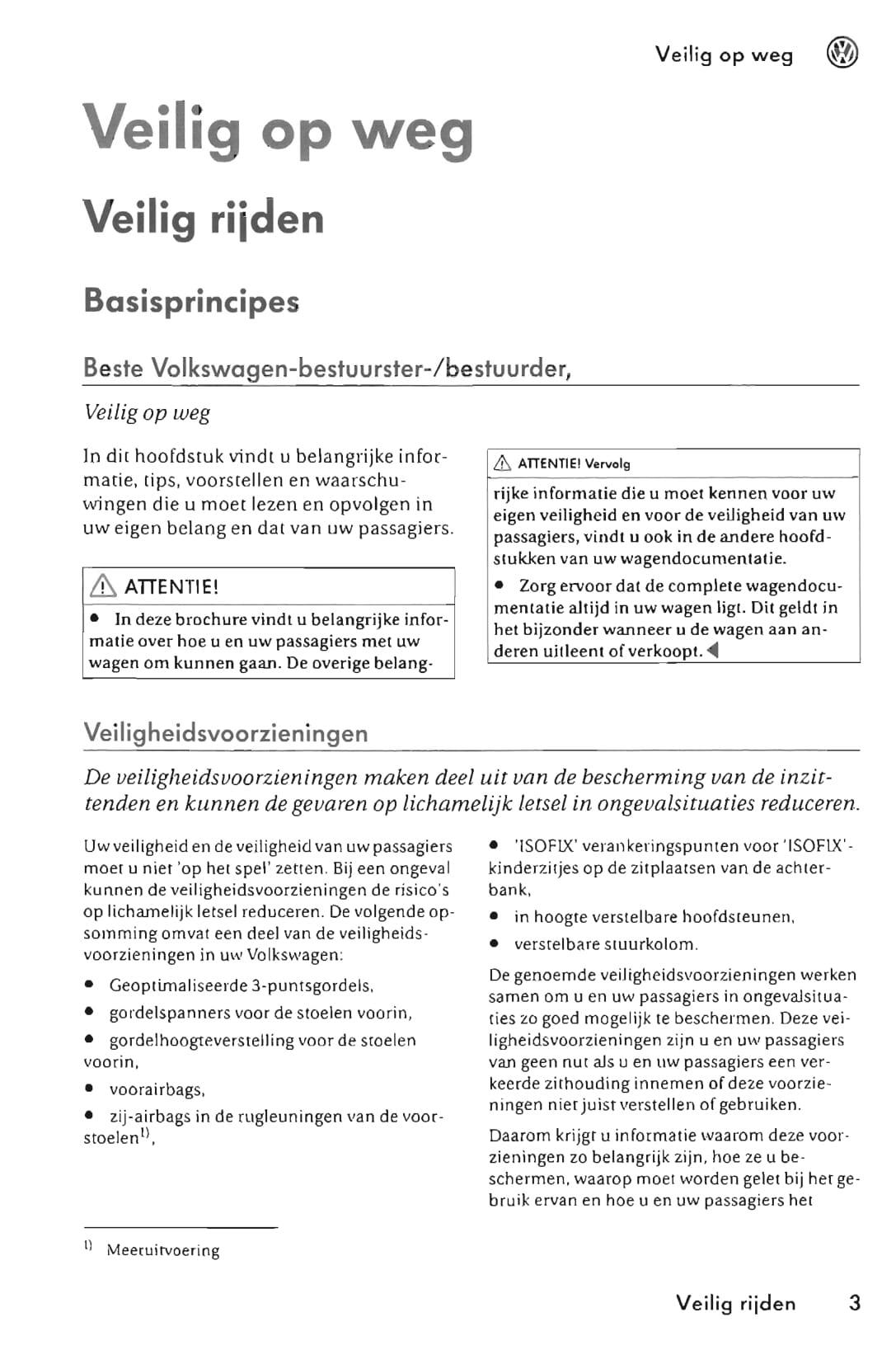 2005-2011 Volkswagen Fox Gebruikershandleiding | Nederlands