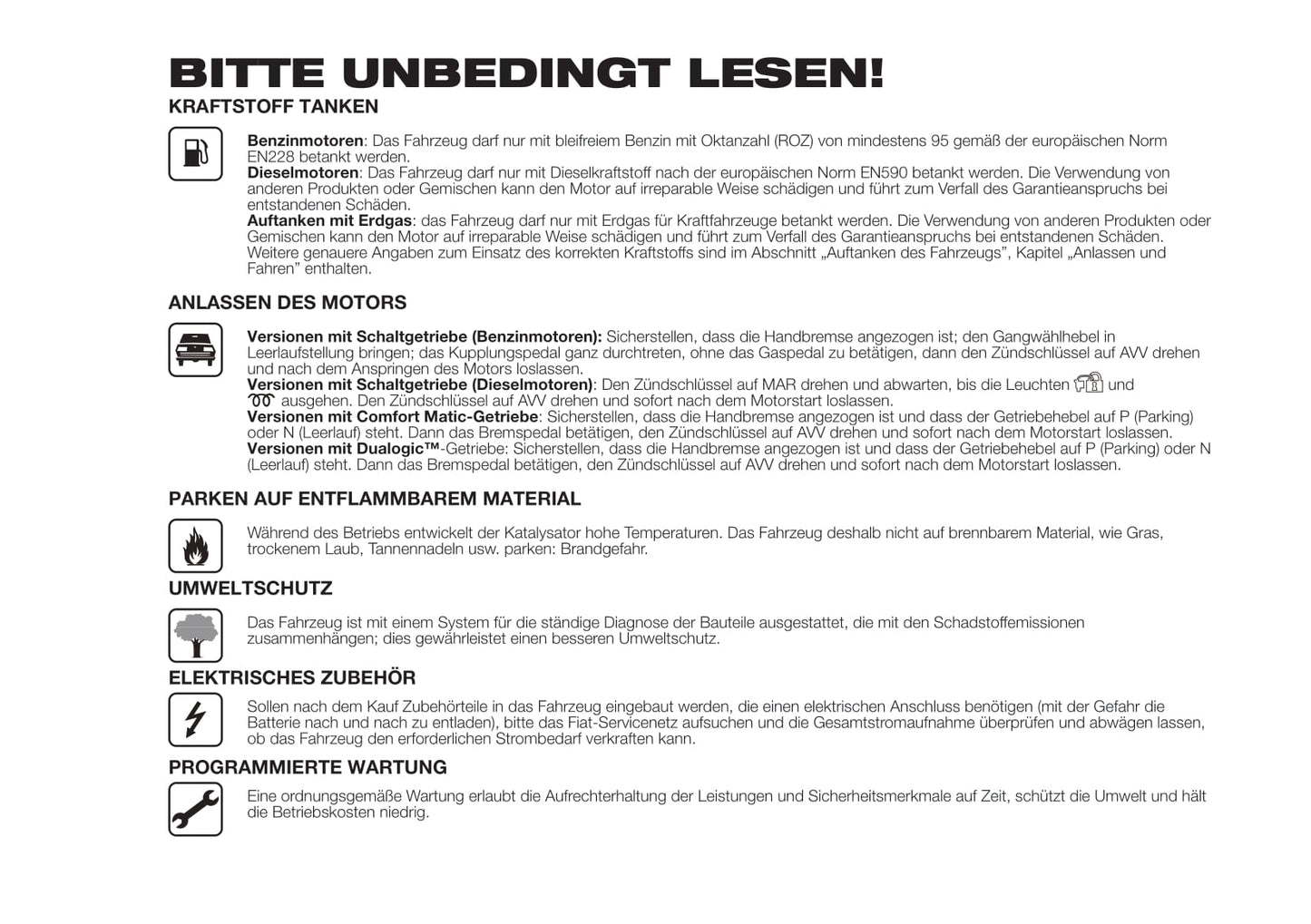 2018-2019 Fiat Doblò Gebruikershandleiding | Duits