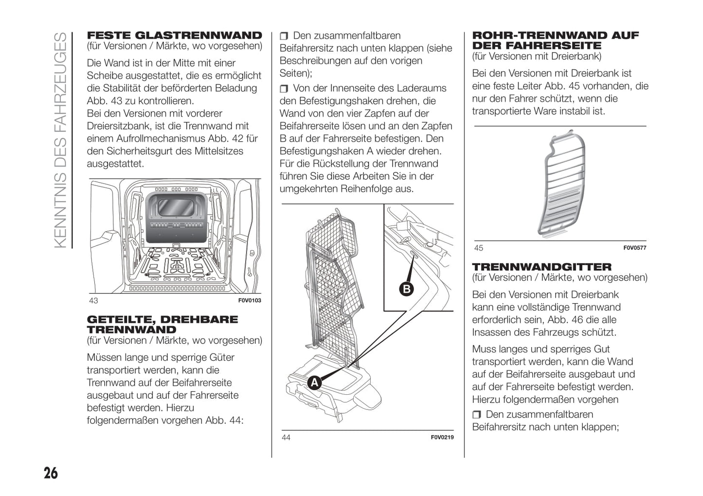 2018-2019 Fiat Doblò Gebruikershandleiding | Duits