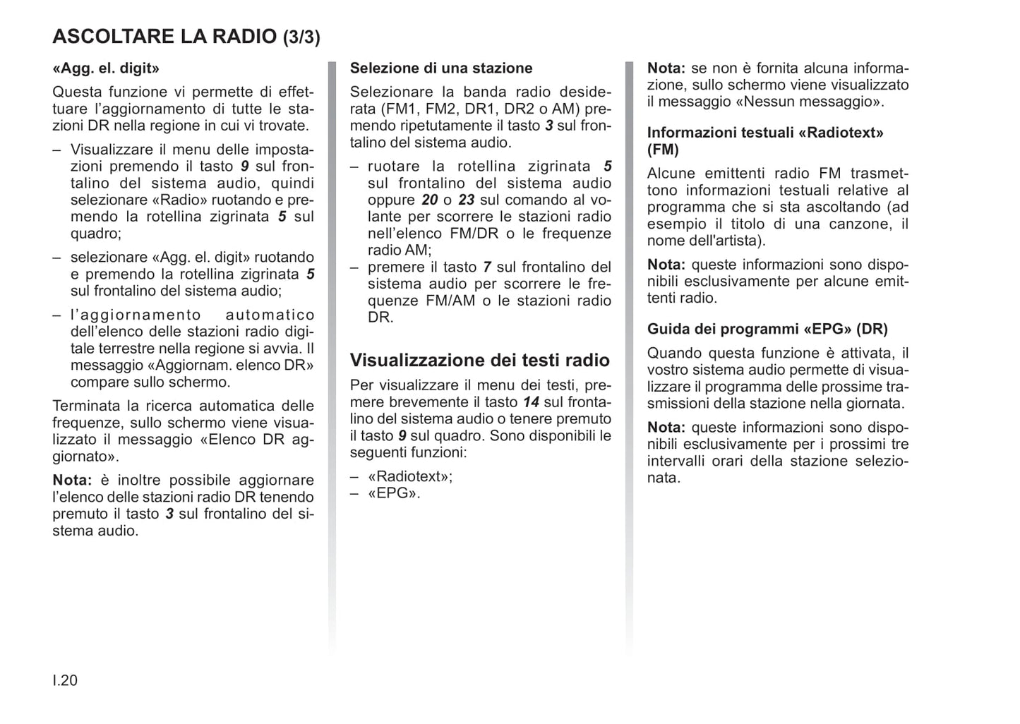 Renault R-Plug&Radio Libretto D'istruzioni 2014