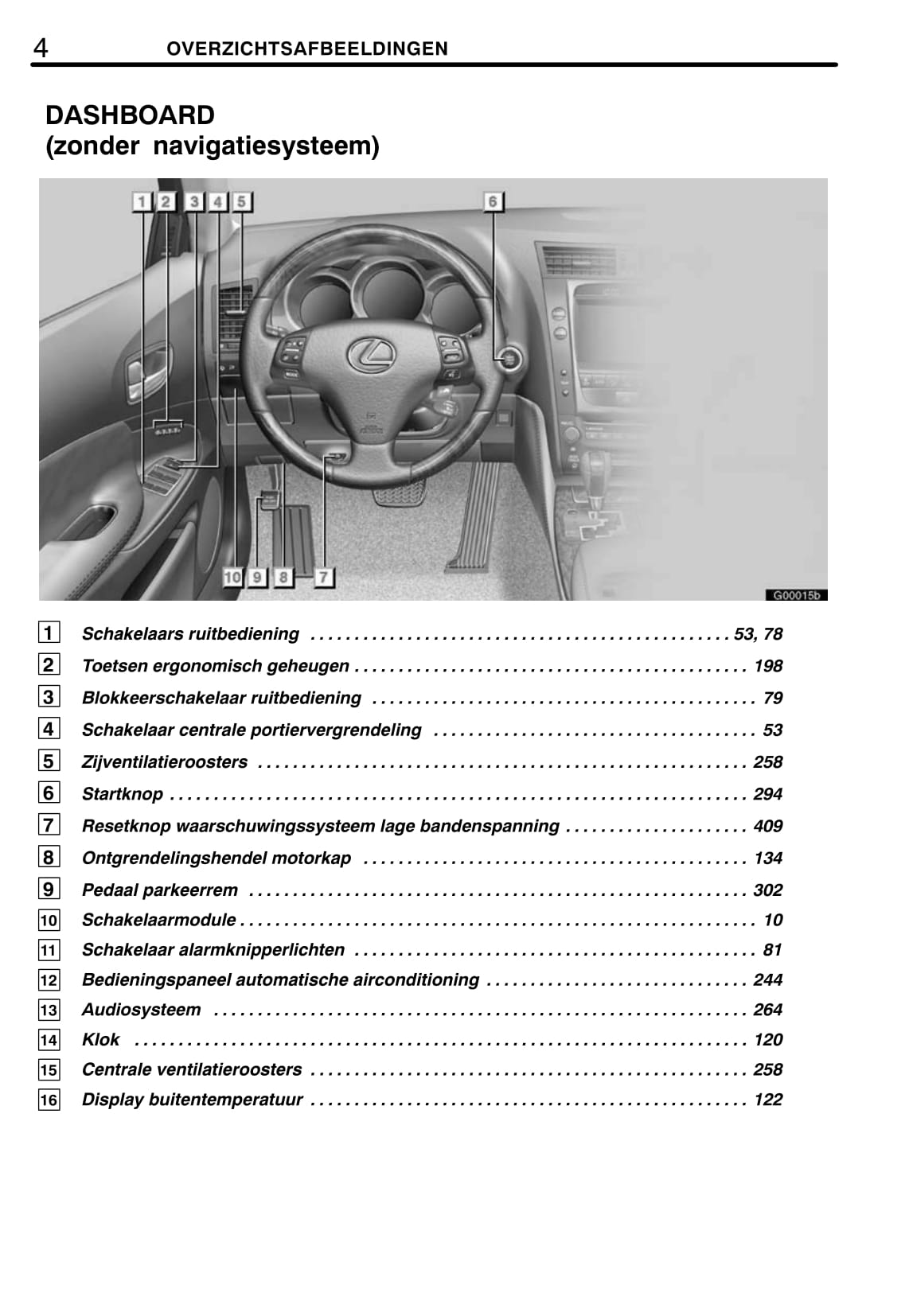 2006-2007 Lexus GS 300/GS 430 Gebruikershandleiding | Nederlands