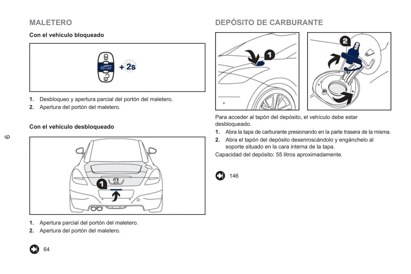 2013-2015 Peugeot RCZ Manuel du propriétaire | Espagnol