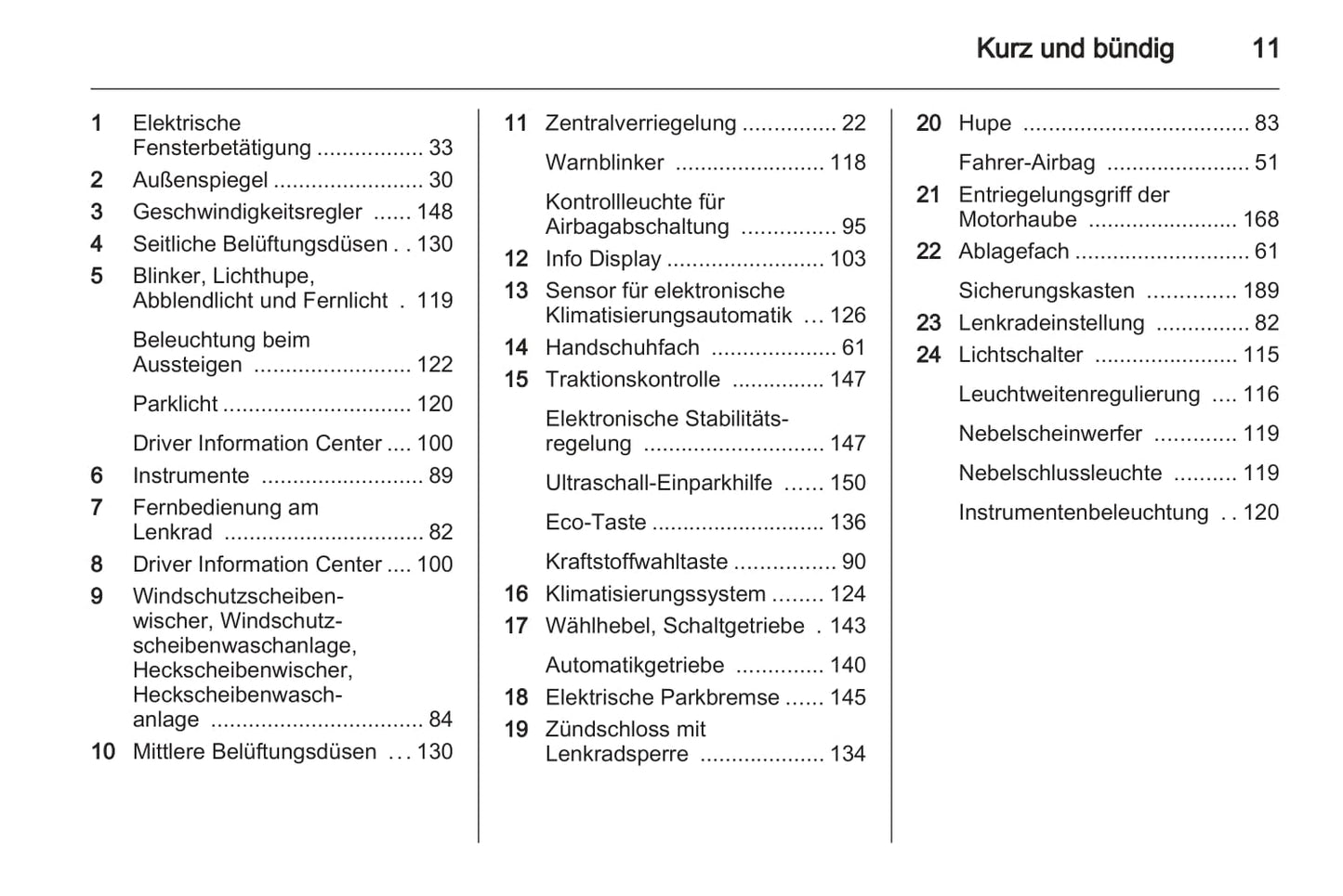 2013-2014 Opel Meriva Owner's Manual | German