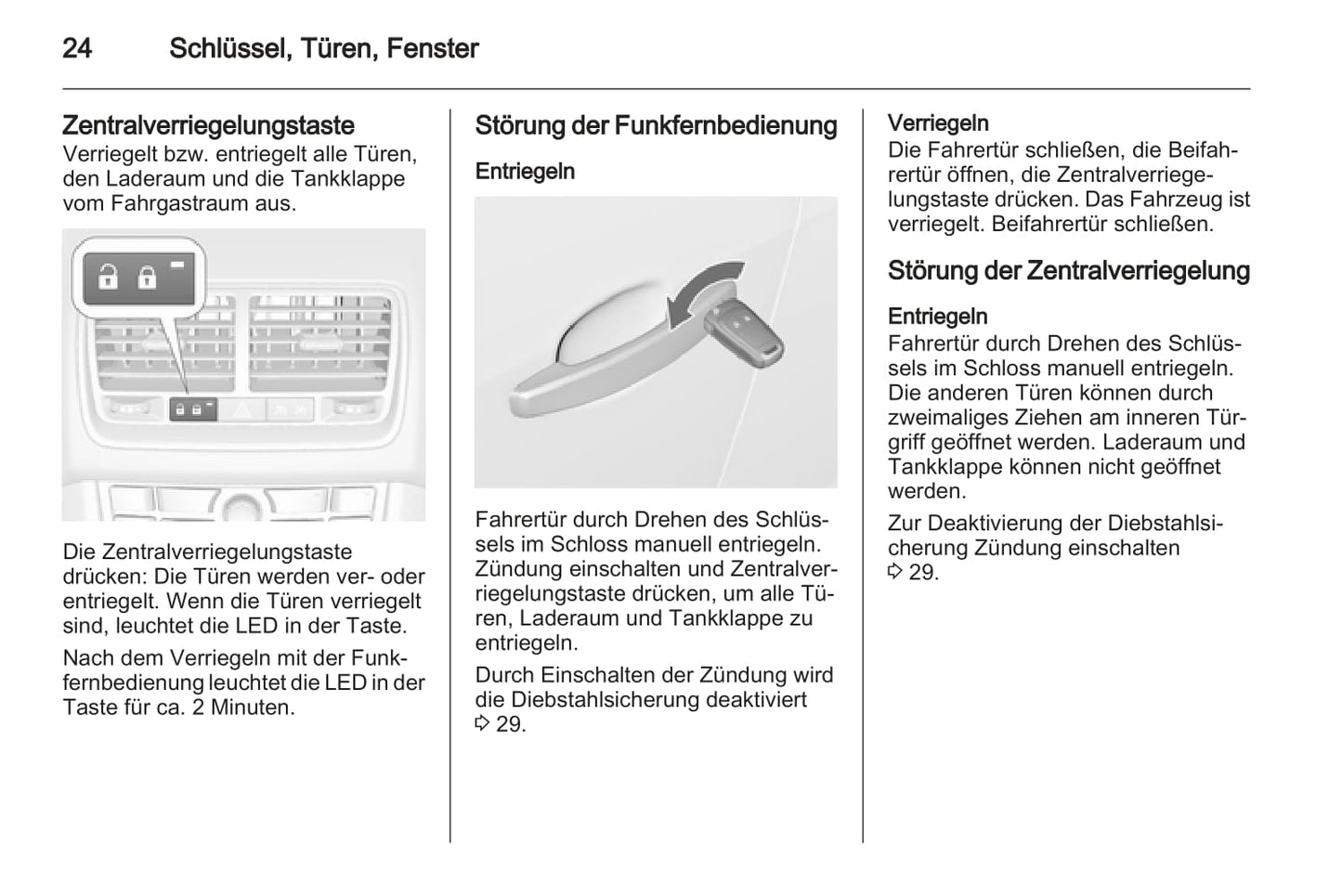 2013-2014 Opel Meriva Owner's Manual | German