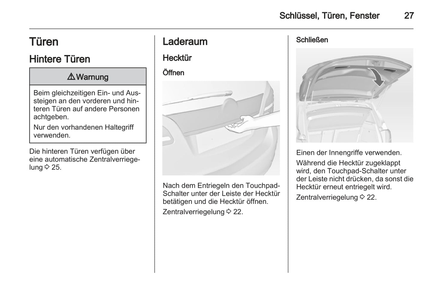 2013-2014 Opel Meriva Owner's Manual | German