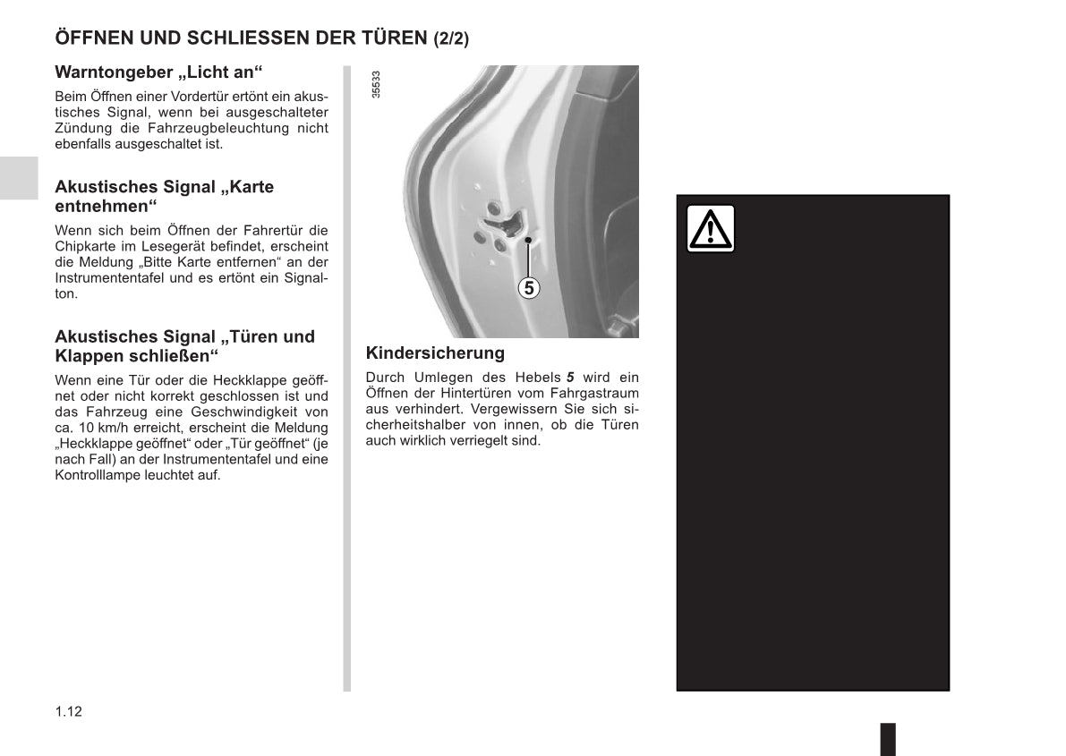 2015-2016 Renault Clio Owner's Manual | German