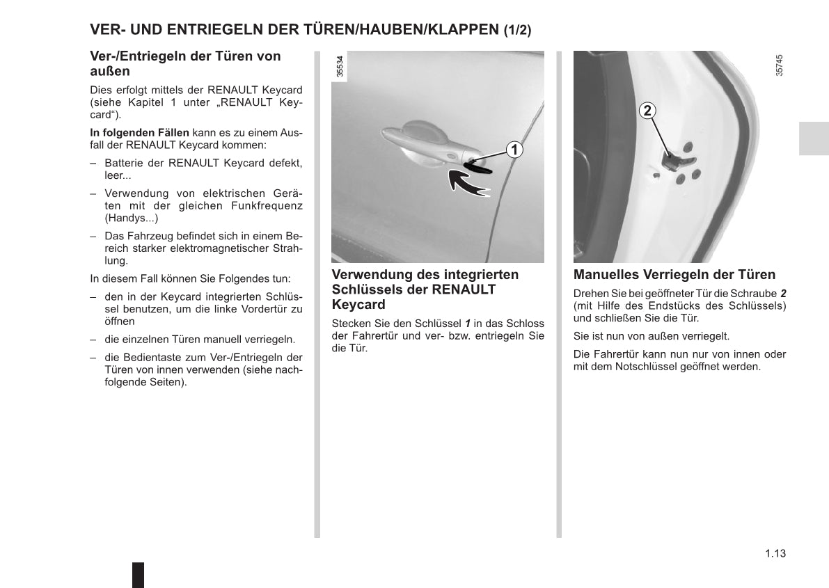 2015-2016 Renault Clio Owner's Manual | German