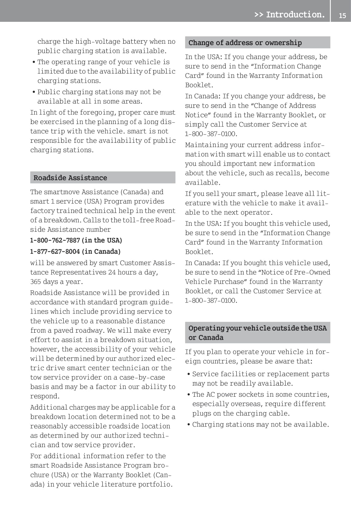 2012-2015 Smart Fortwo Manuel du propriétaire | Anglais
