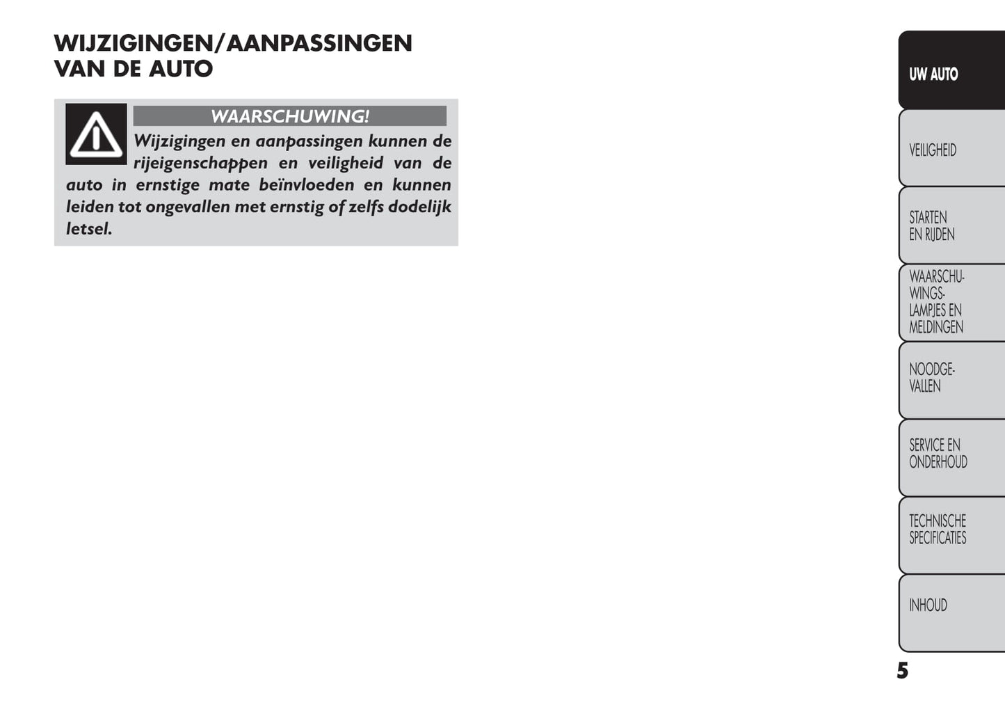 2014-2015 Fiat Freemont Gebruikershandleiding | Nederlands