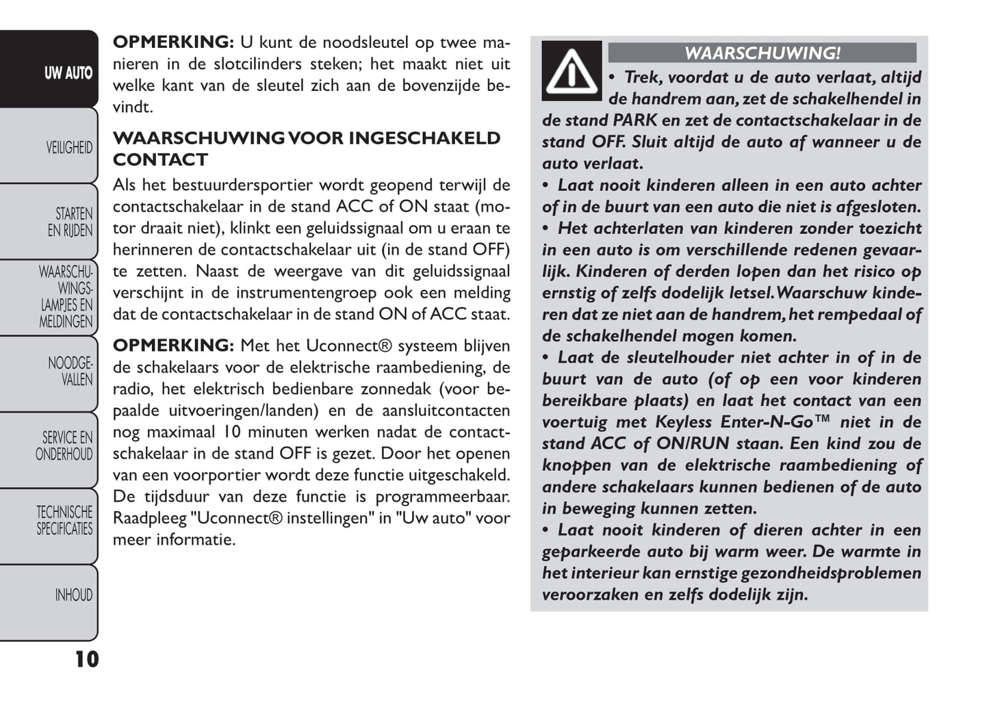 2014-2015 Fiat Freemont Gebruikershandleiding | Nederlands