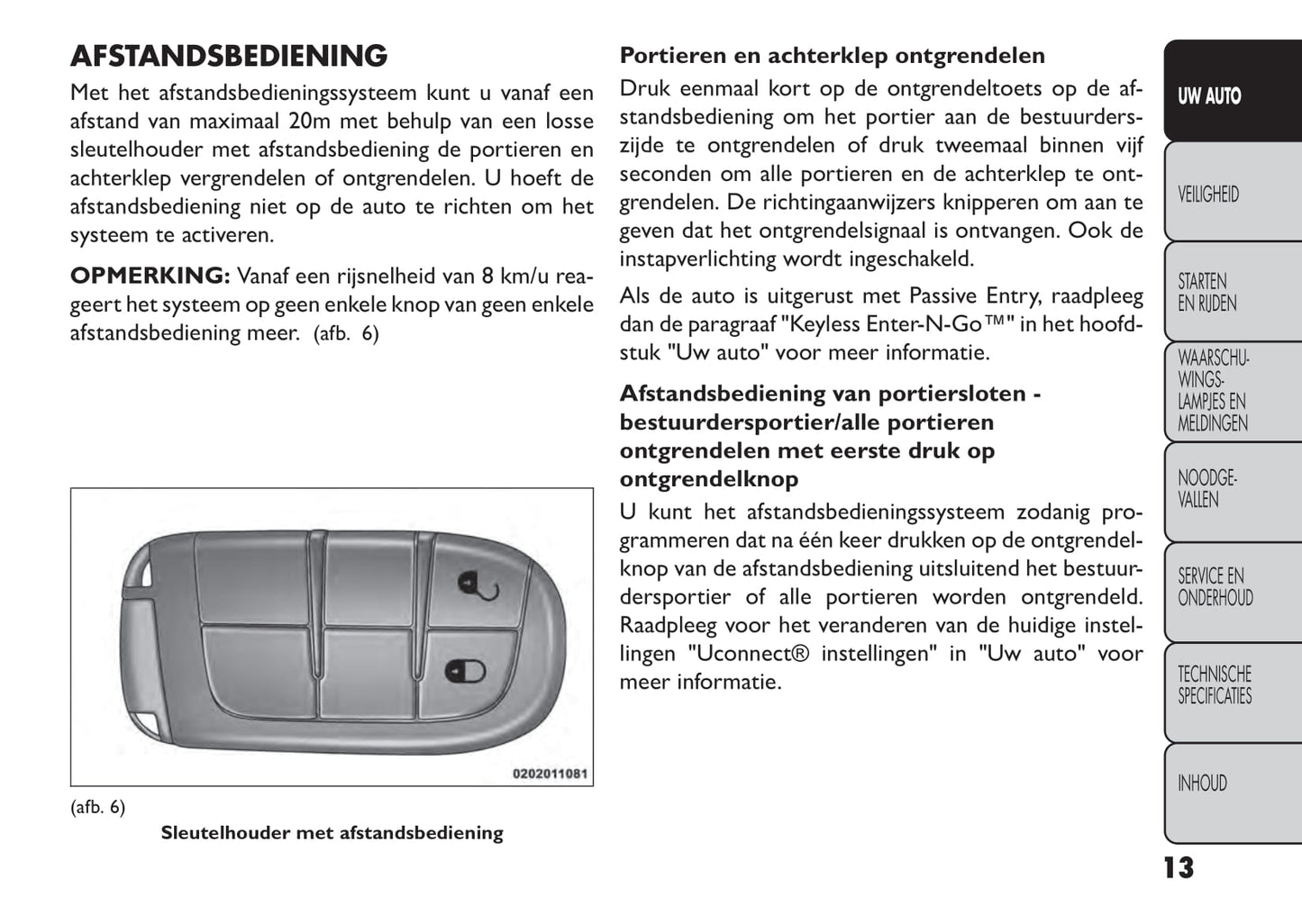 2014-2015 Fiat Freemont Gebruikershandleiding | Nederlands