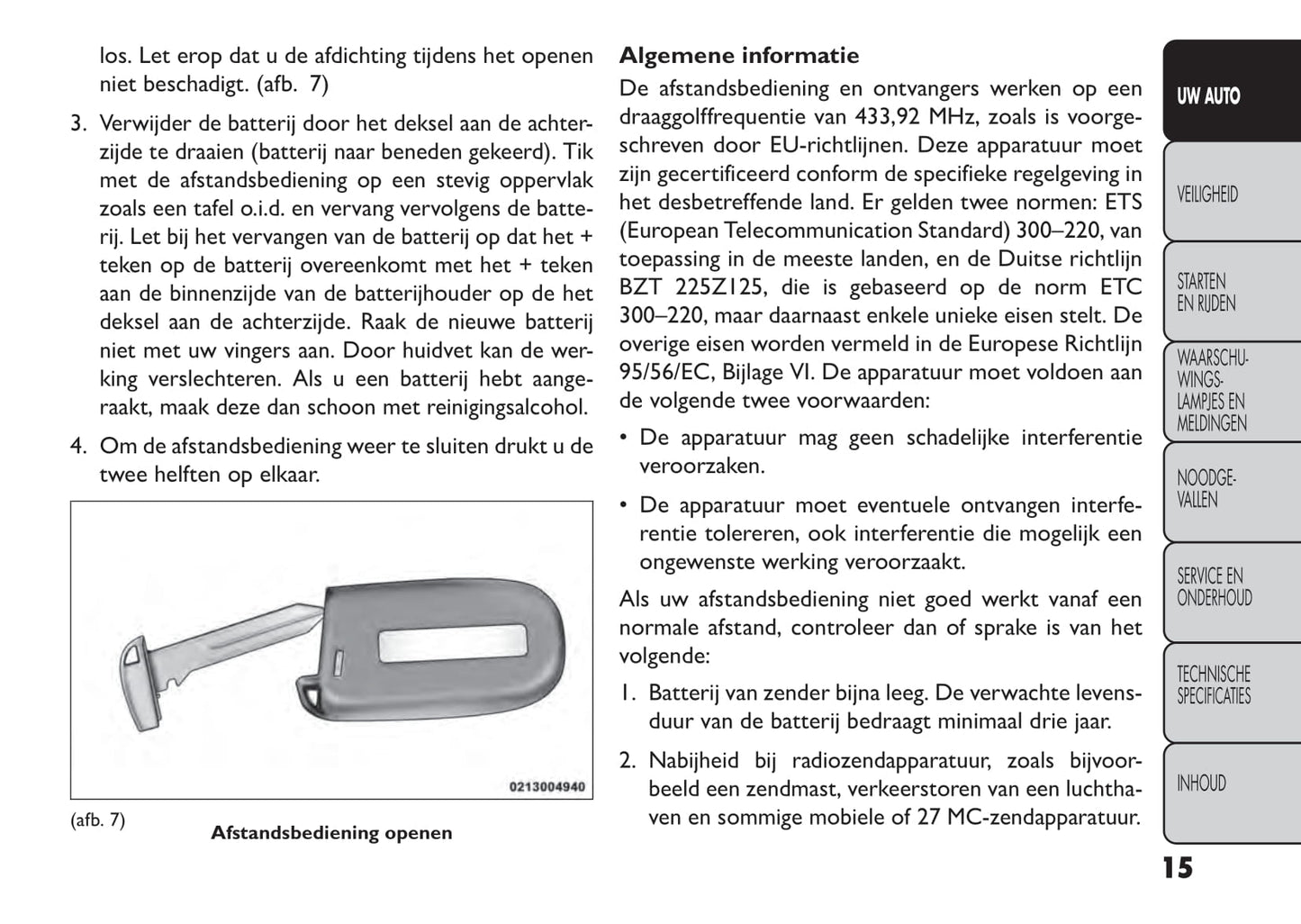 2014-2015 Fiat Freemont Gebruikershandleiding | Nederlands