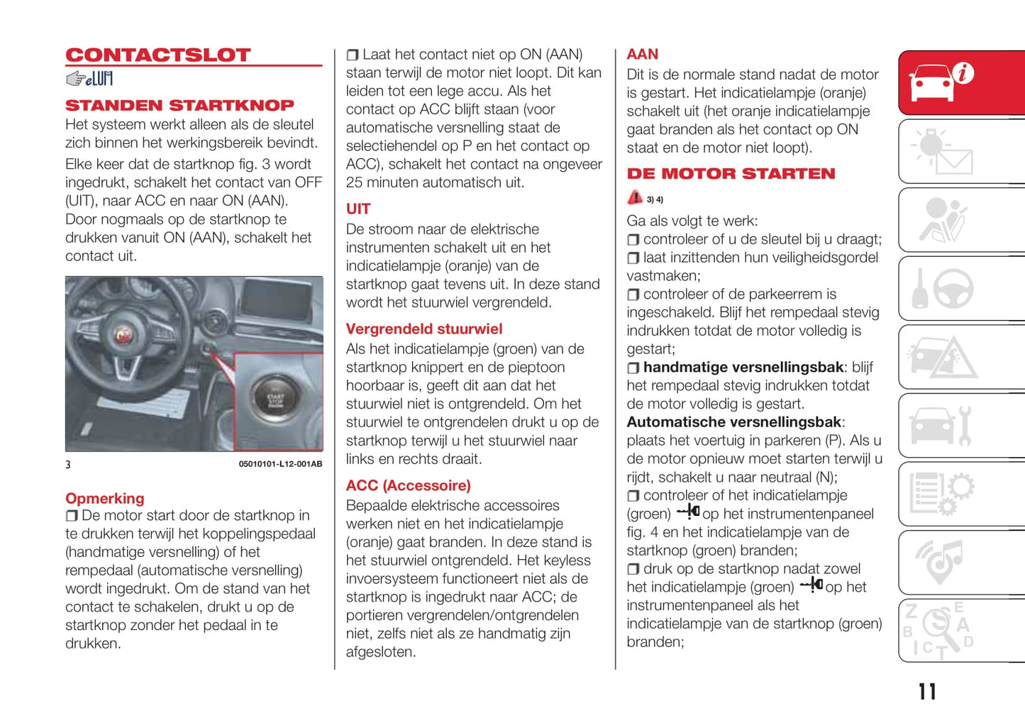 2016-2018 Abarth 124 Spider Gebruikershandleiding | Nederlands