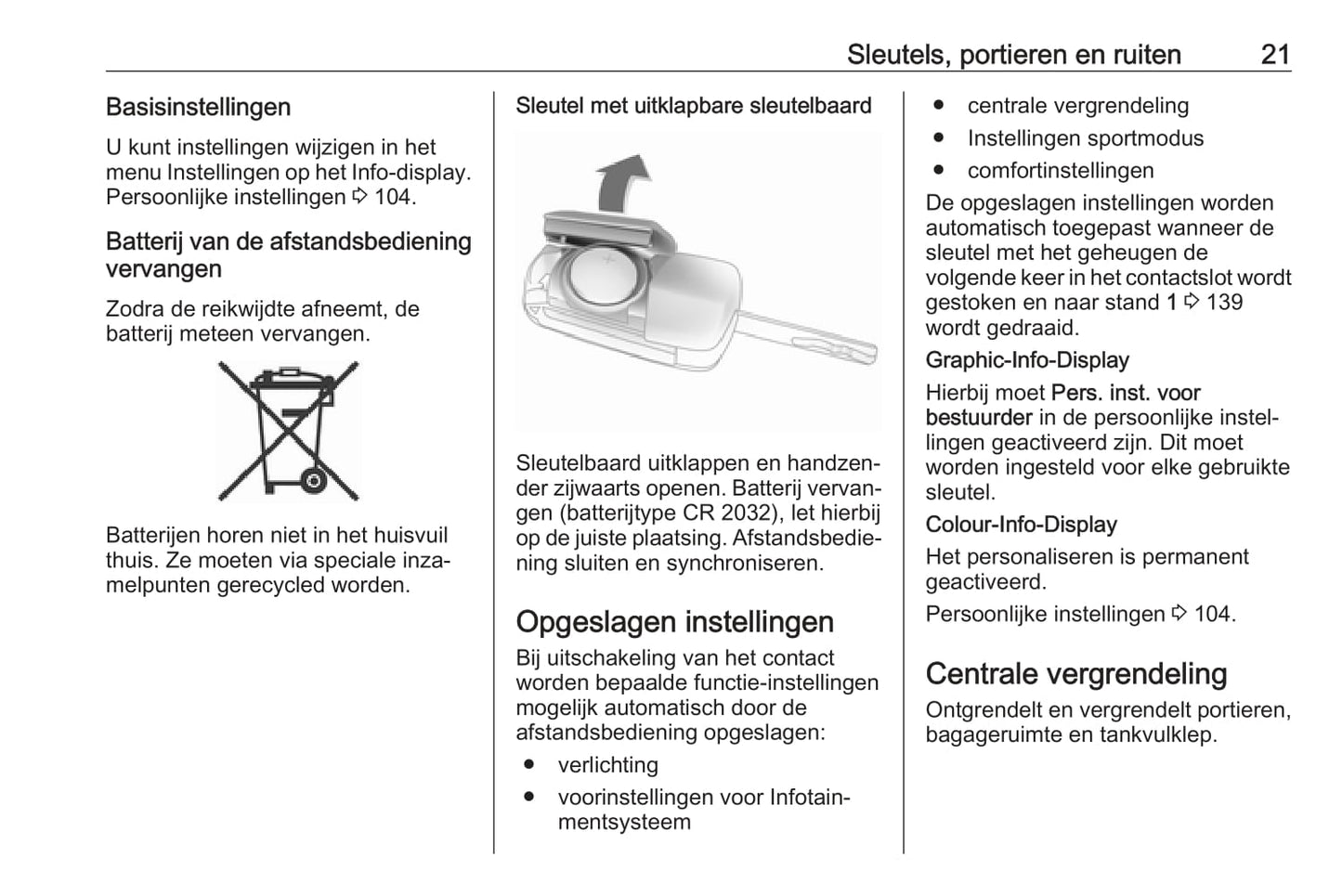 2018-2019 Opel Cascada Gebruikershandleiding | Nederlands