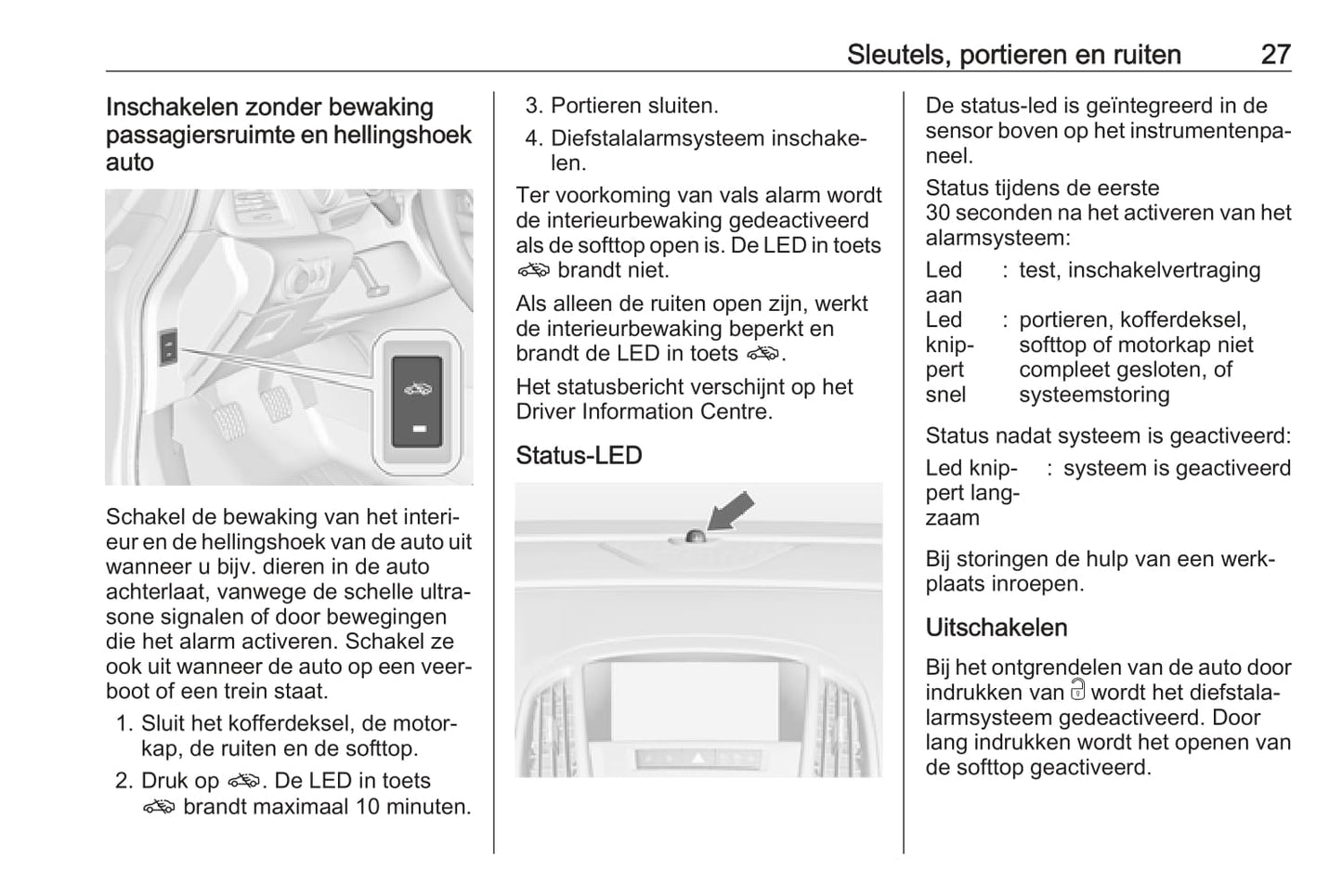 2018-2019 Opel Cascada Gebruikershandleiding | Nederlands