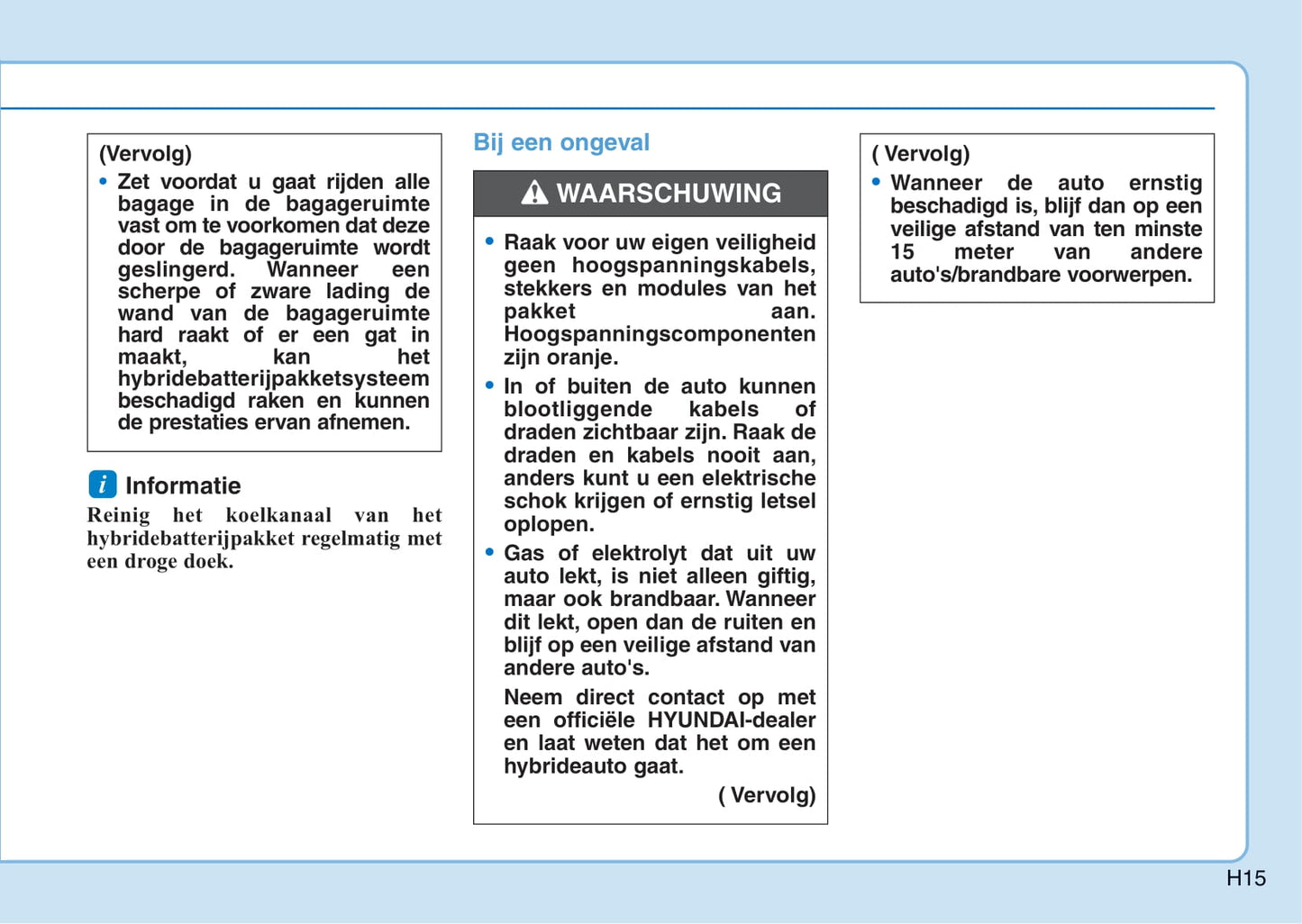 2016-2019 Hyundai Ioniq Manuel du propriétaire | Néerlandais