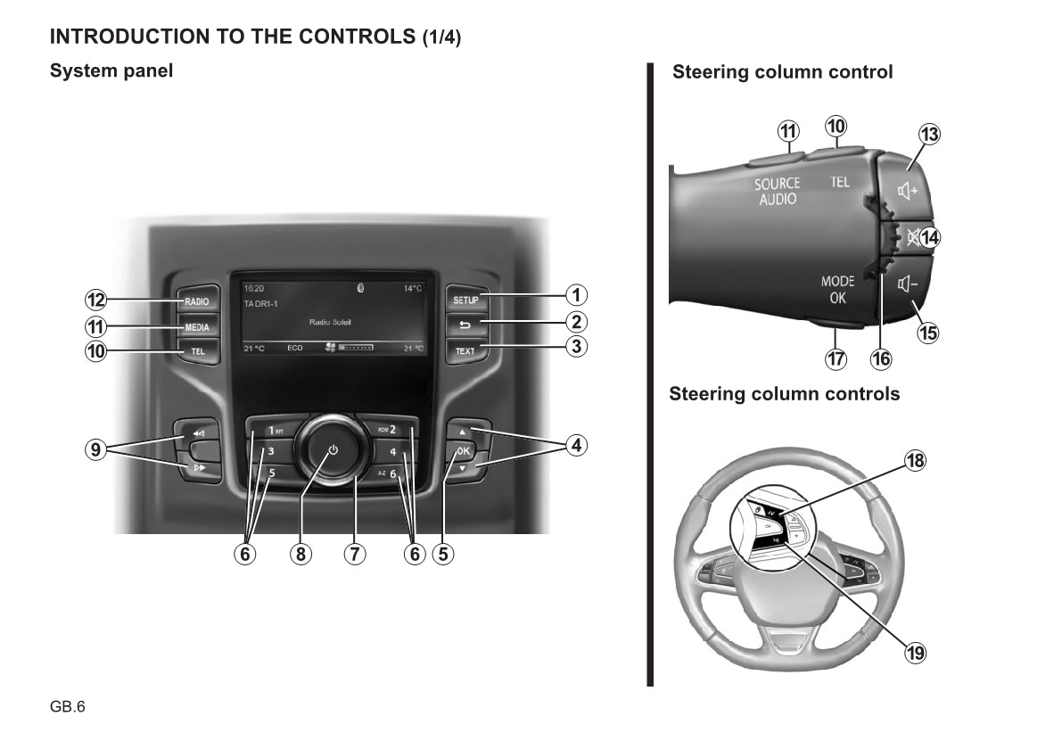 Renault Radio CD Bluetooth Manuel du propriétaire