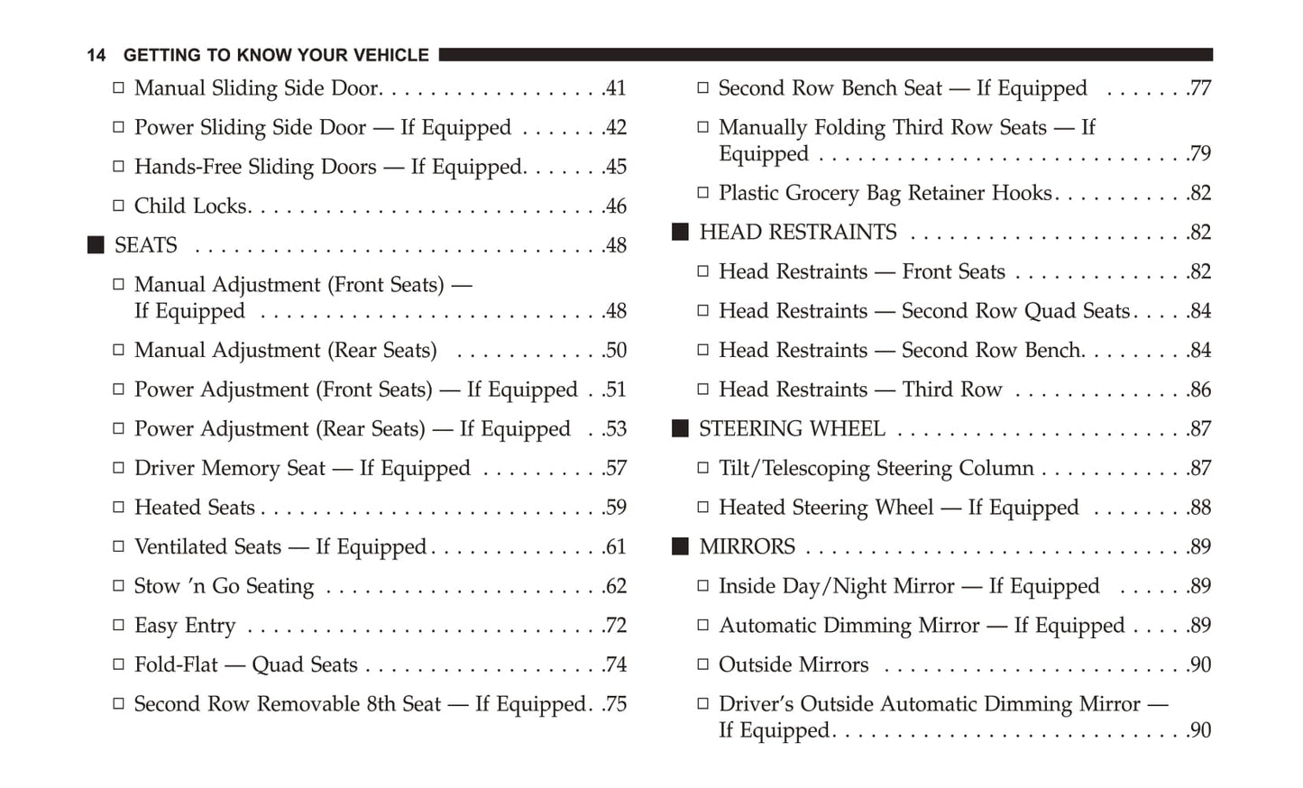 2018 Chrysler Pacifica Owner's Manual | English