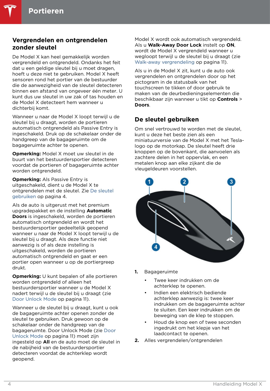 2016-2020 Tesla Model X Gebruikershandleiding | Nederlands