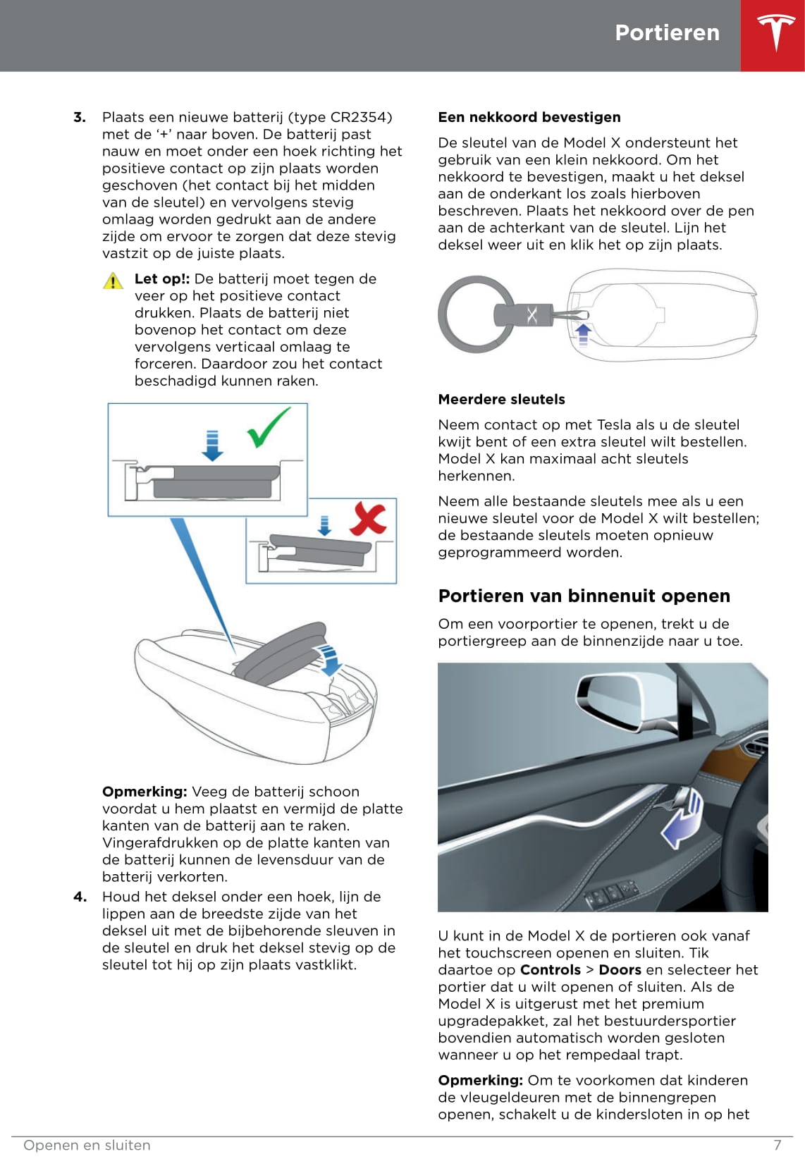 2016-2020 Tesla Model X Gebruikershandleiding | Nederlands