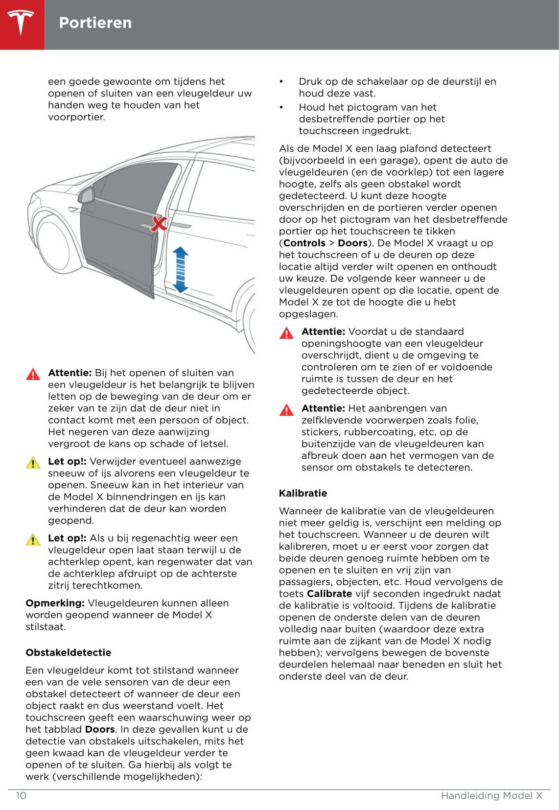 2016-2020 Tesla Model X Gebruikershandleiding | Nederlands