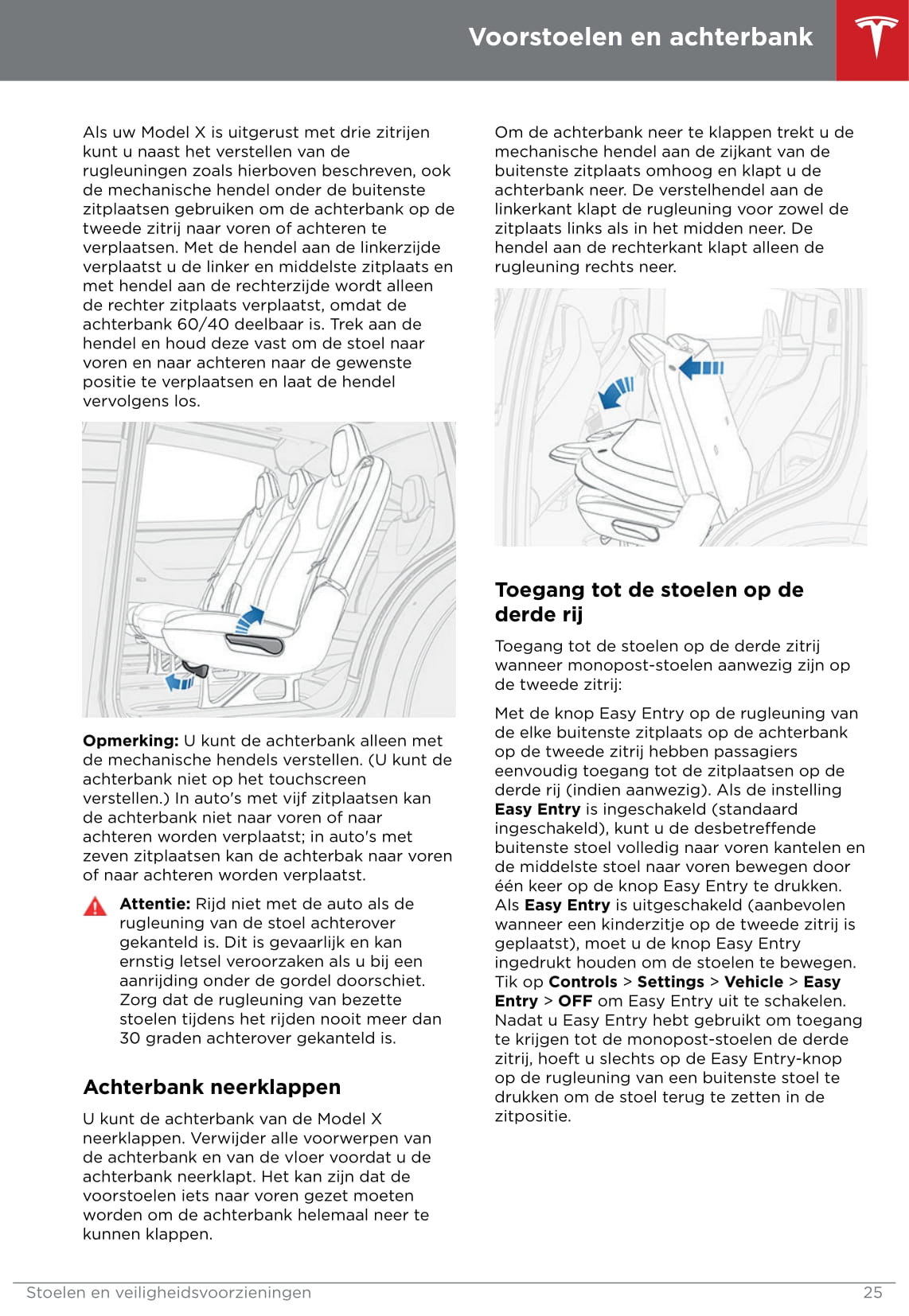 2016-2020 Tesla Model X Gebruikershandleiding | Nederlands