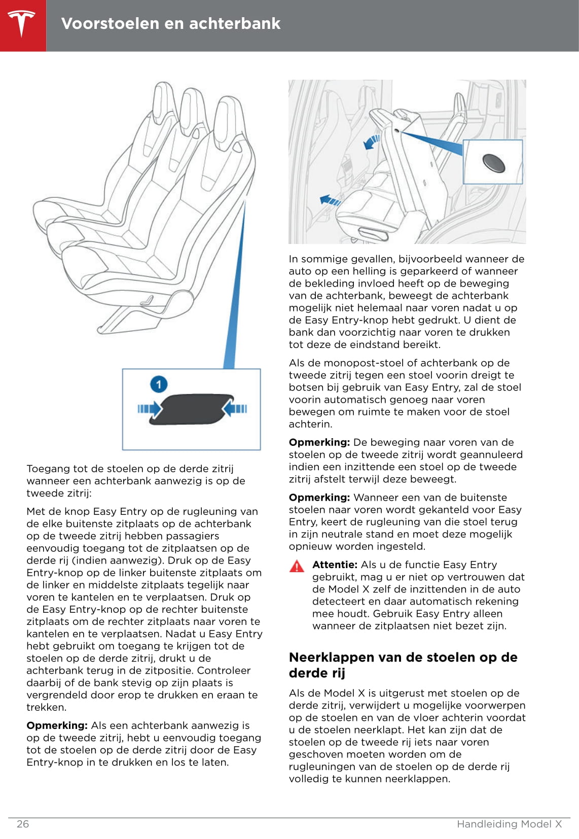 2016-2020 Tesla Model X Gebruikershandleiding | Nederlands