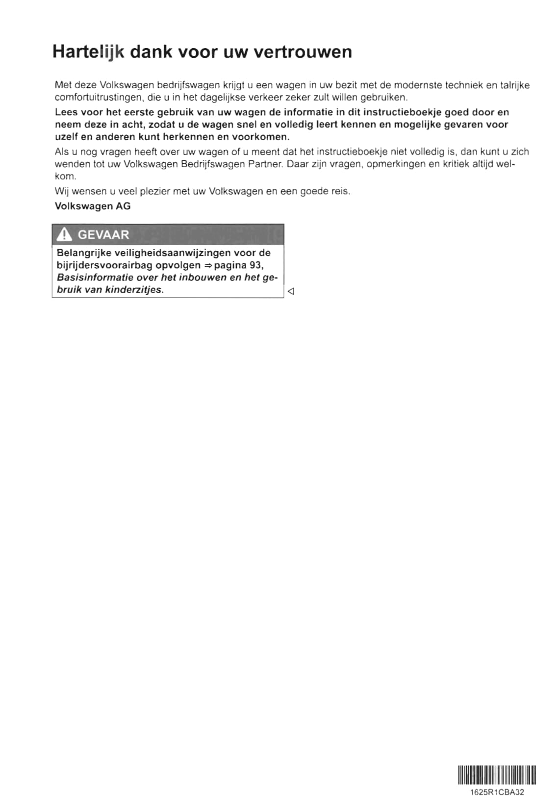 2015-2020 Volkswagen Caddy Gebruikershandleiding | Nederlands