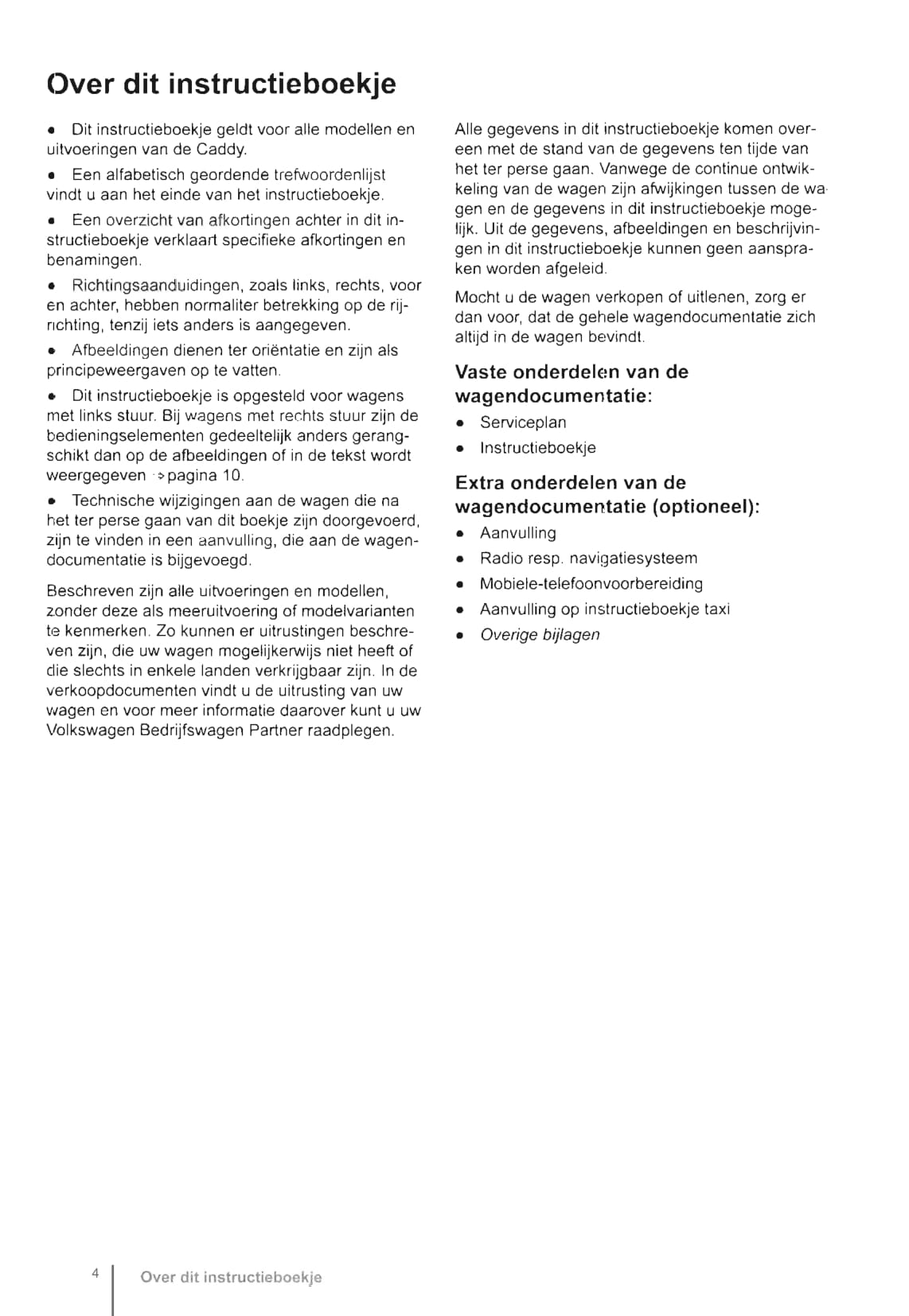 2015-2020 Volkswagen Caddy Gebruikershandleiding | Nederlands